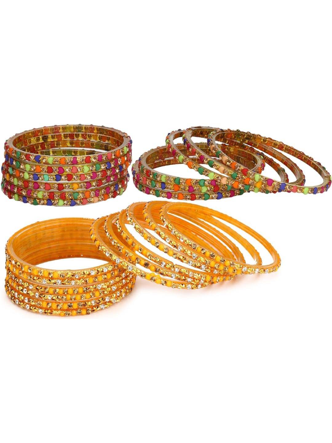 Somil Multicolor Bangle Set ( Pack of 24 ) Somil Multicolor Bangle Set ( Pack of 24 )