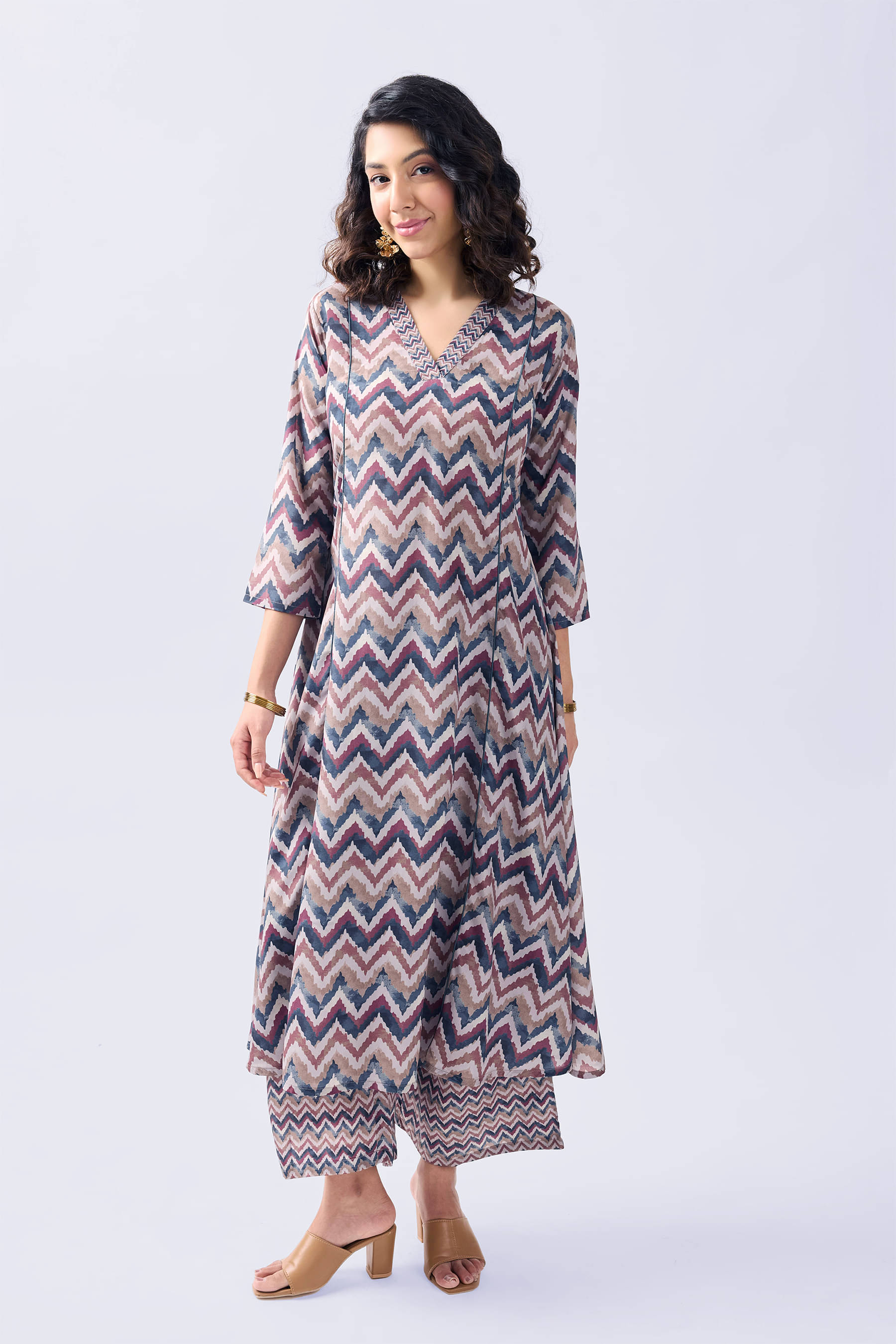 TOOCHKI Rayon Printed Kurti With Pants Women's Stitched Salwar Suit - Multicoloured ( Pack of 1 ) TOOCHKI Rayon Printed Kurti With Pants Women's Stitched Salwar Suit - Multicoloured ( Pack of 1 )