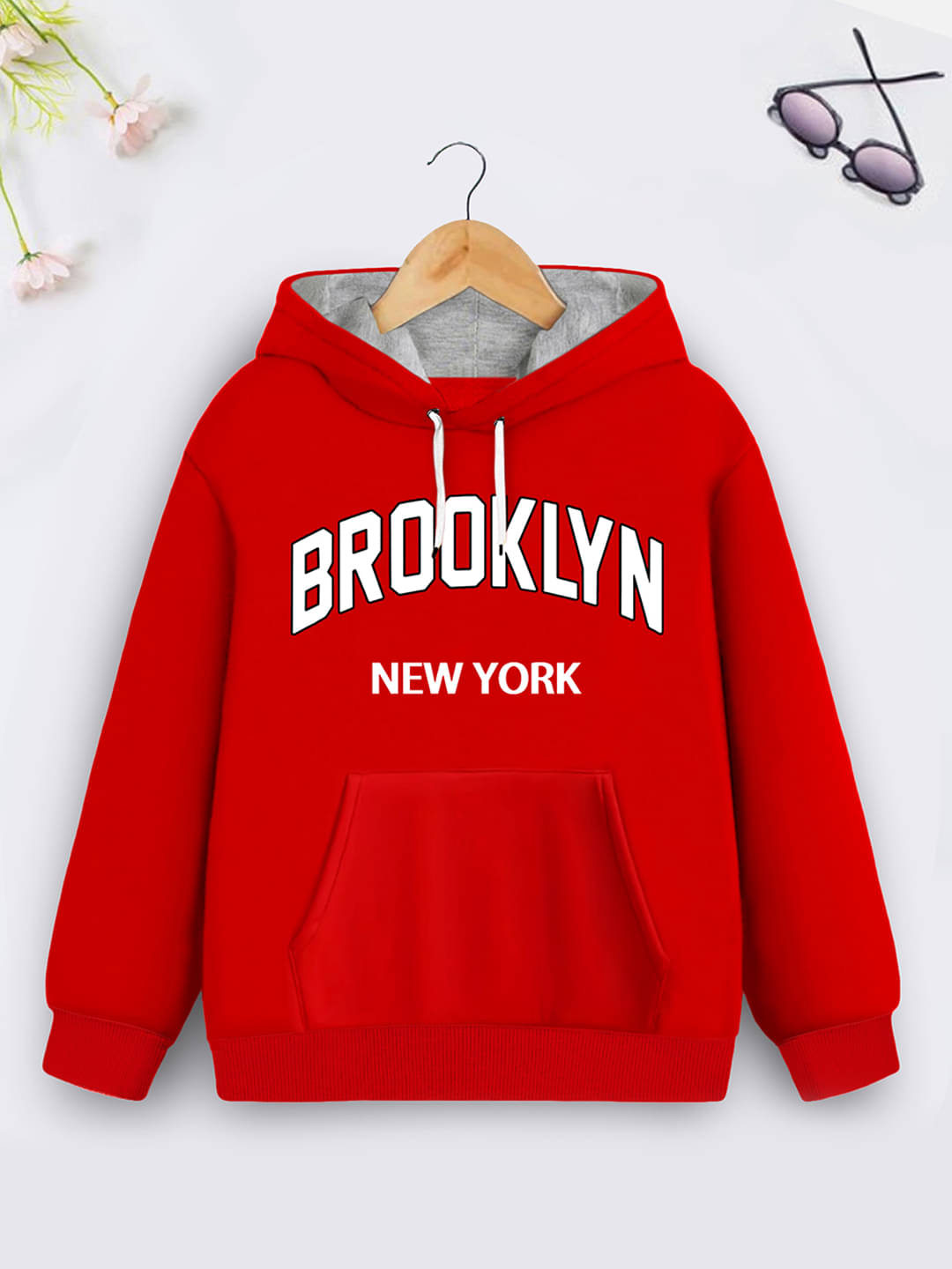     			Trampoline Girls Cotton Blend Sweatshirt ( Red )