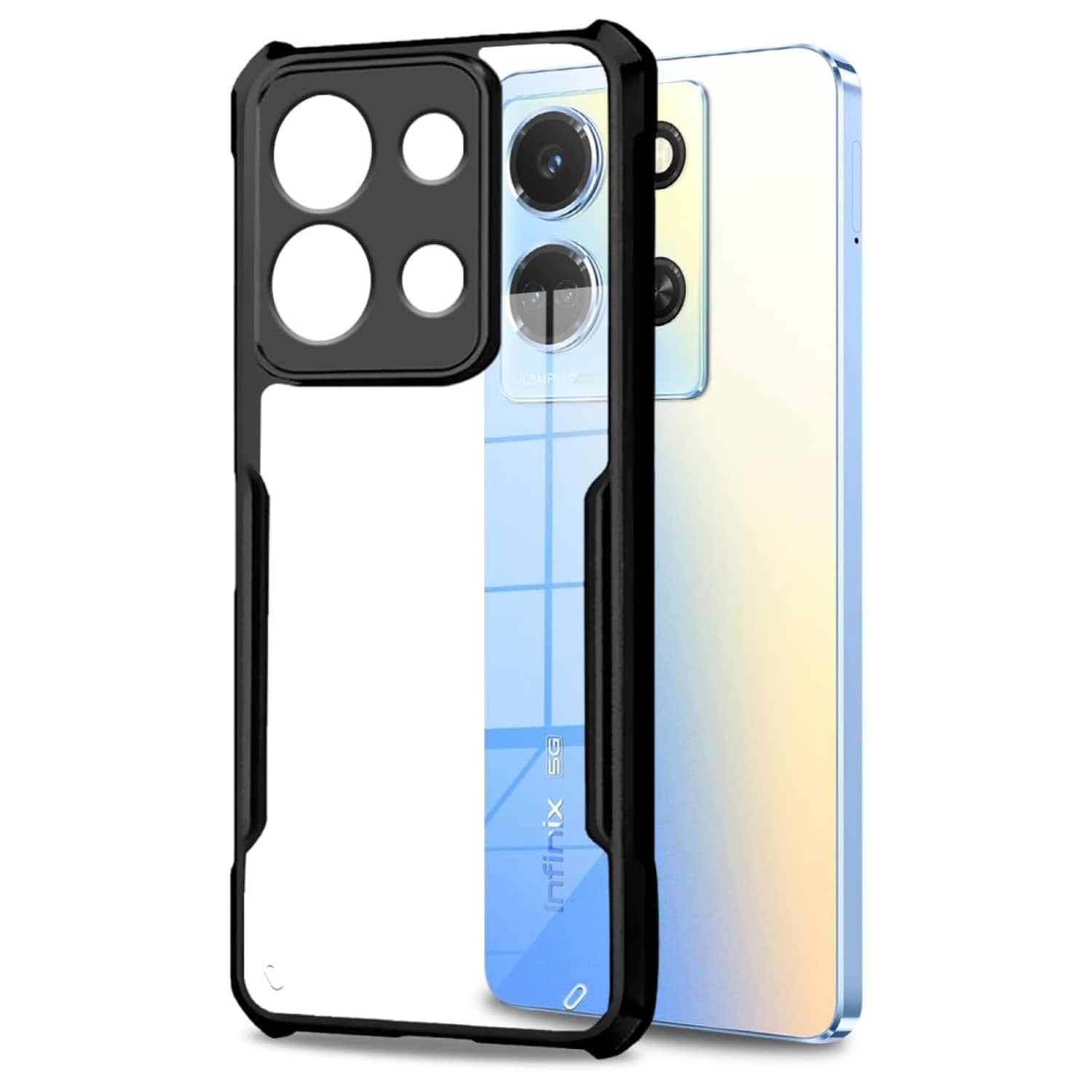 ZAMN Hybrid Covers Compatible For Polycarbonate Infinix Note 30 5G ( )
