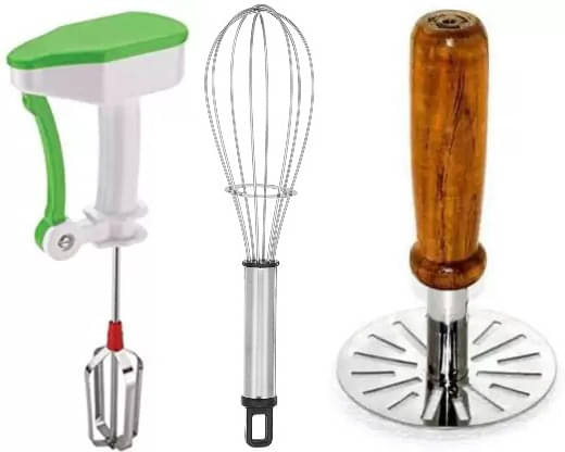 omortex Multicolor Virgin Plastic Blender, Masher, Whisk ( Set of 3 ) omortex Multicolor Virgin Plastic Blender, Masher, Whisk ( Set of 3 )