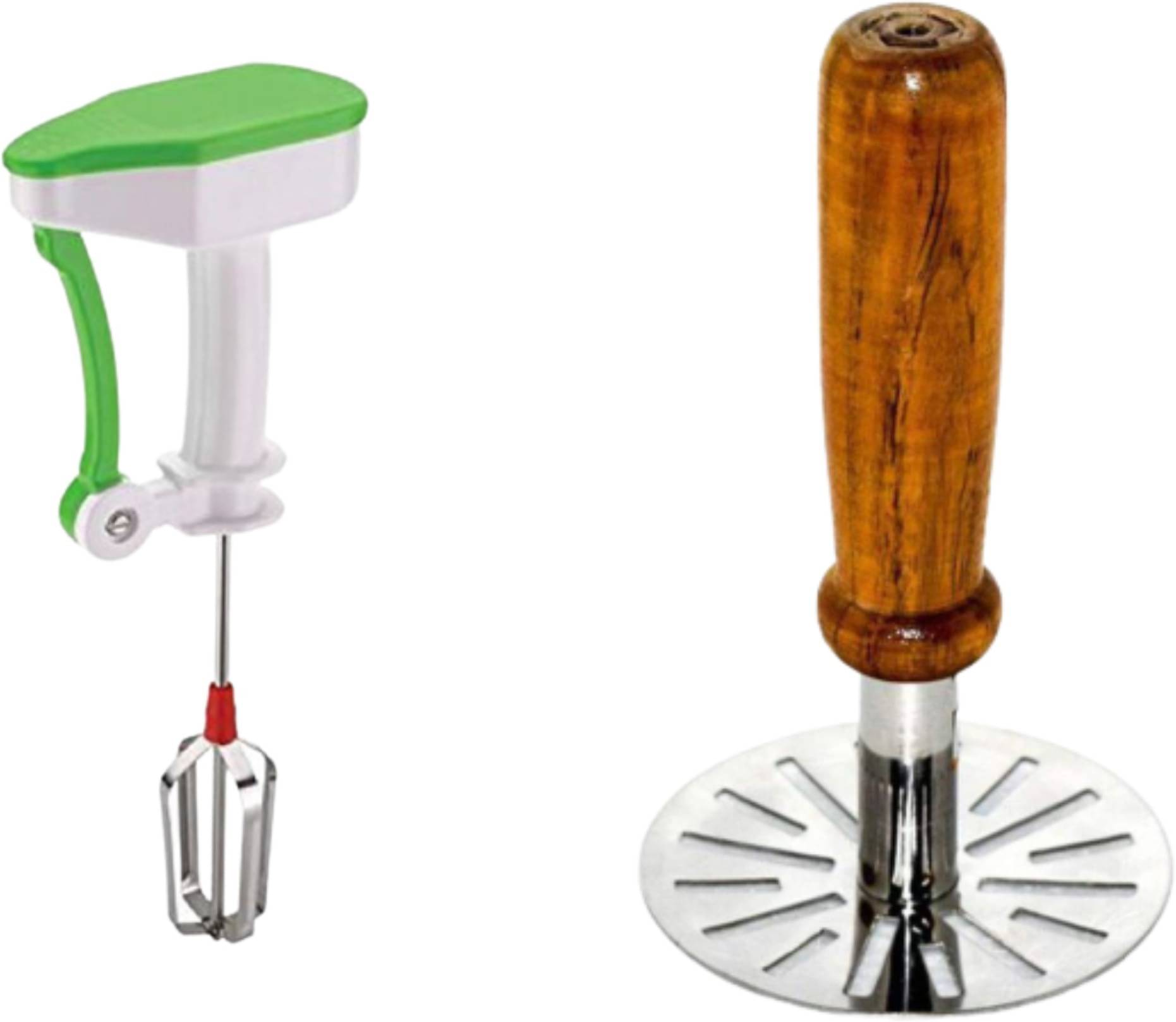     			omortex Multicolor Virgin Plastic Blender, Masher ( Set of 2 )
