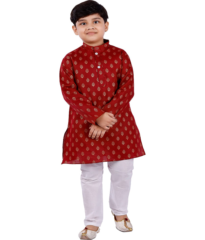 s muktar garments Pack of 1 Boys Cotton Blend ( Yellow ) - Kurtas & Kurta Sets | Buy online on ZillyBuy