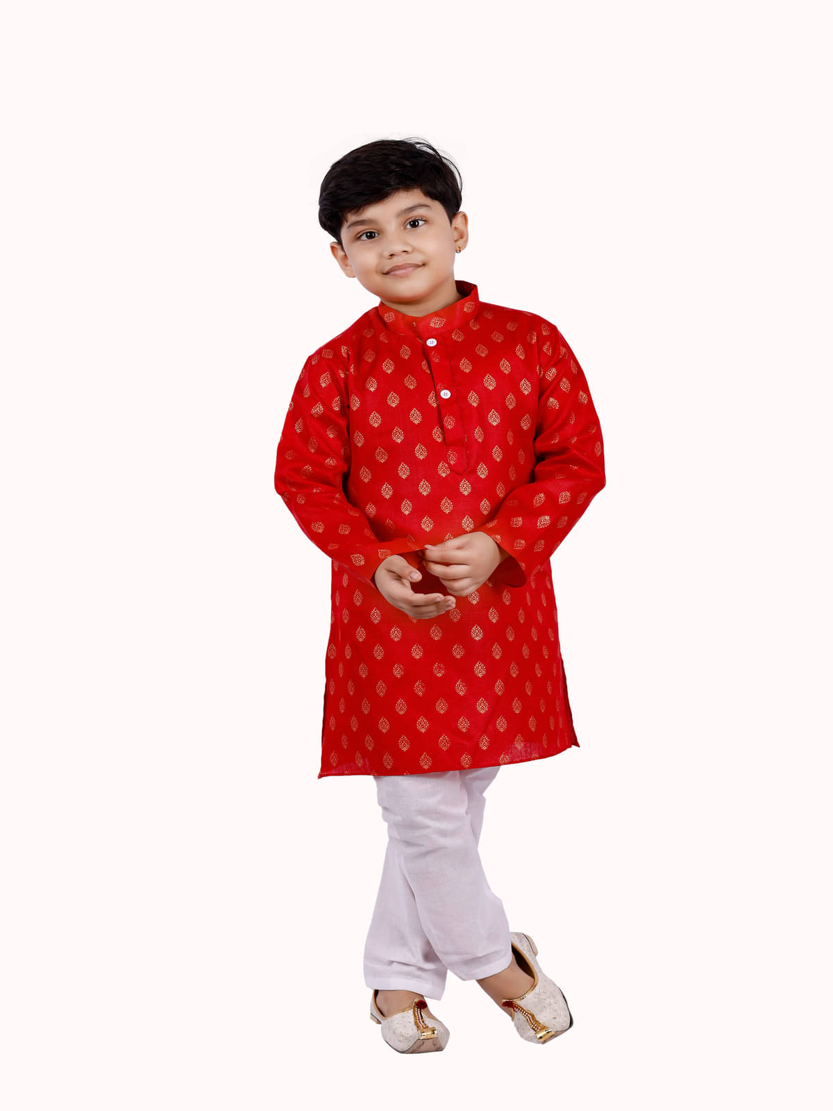 s muktar garments Pack of 1 Boys Cotton Blend ( Red )     			s muktar garments Pack of 1 Boys Cotton Blend ( Red )