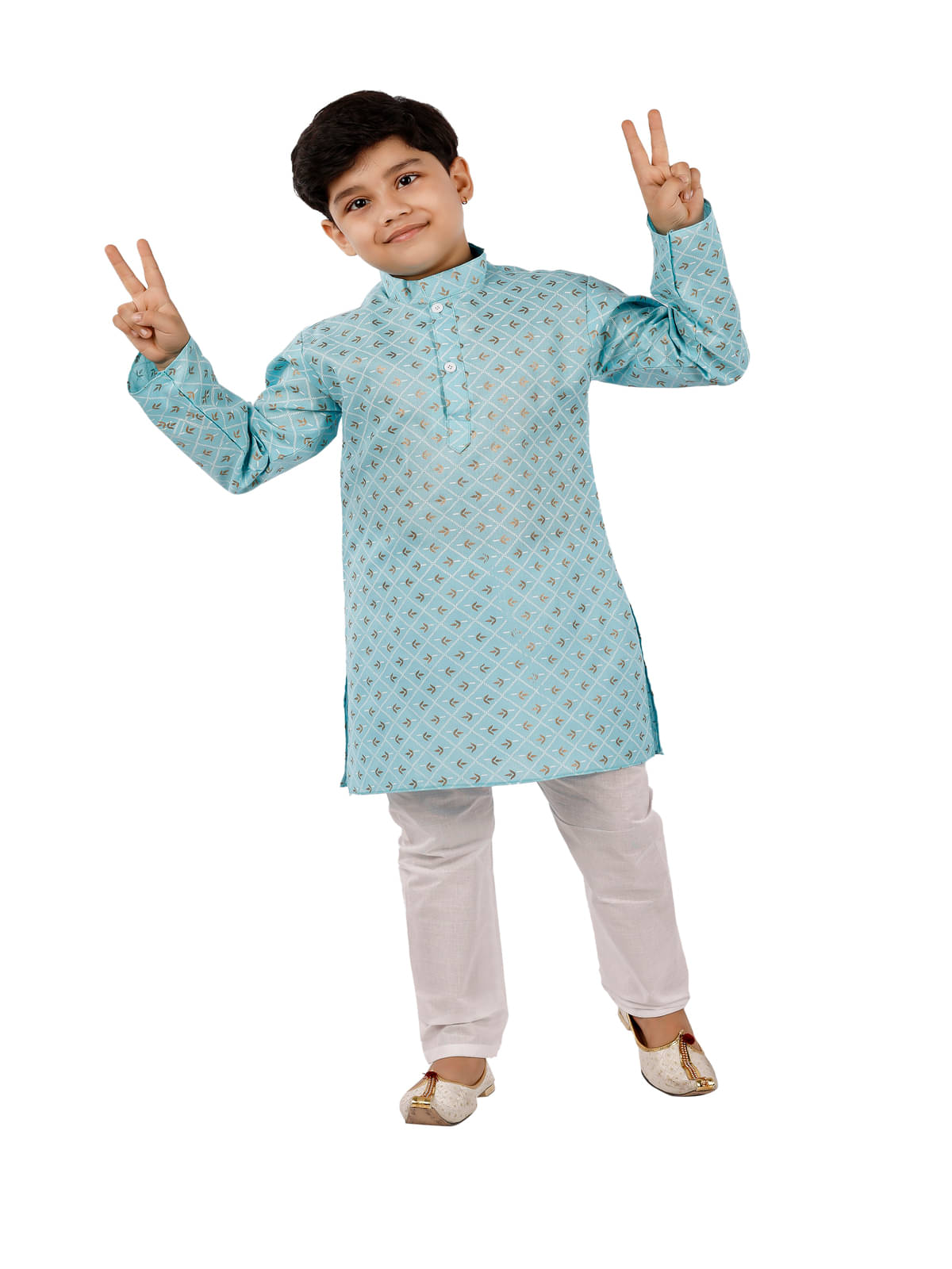     			s muktar garments Pack of 1 Boys Cotton Blend ( Teal )