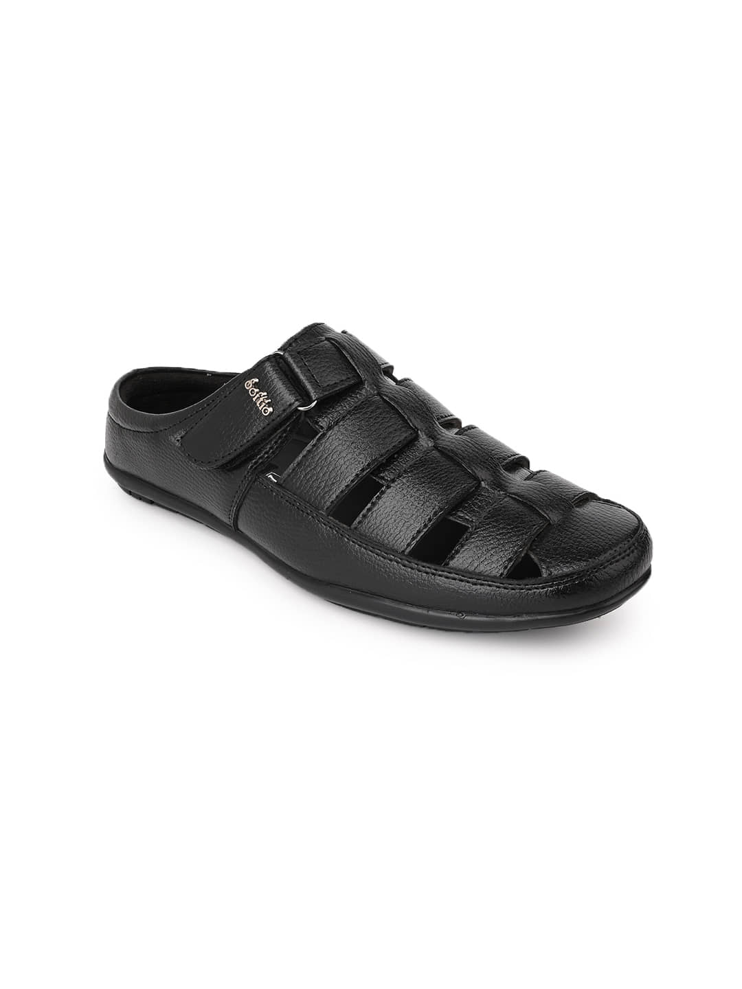 softio - Black Men's Sandals
