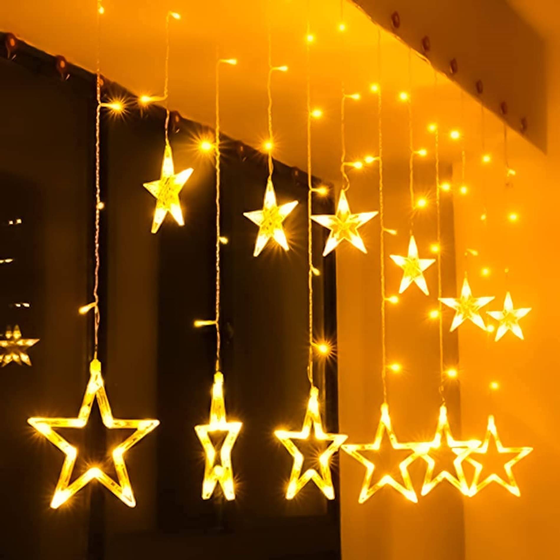    			ATIPRIYA Yellow Others Curtain String Light ( Pack of 1 )