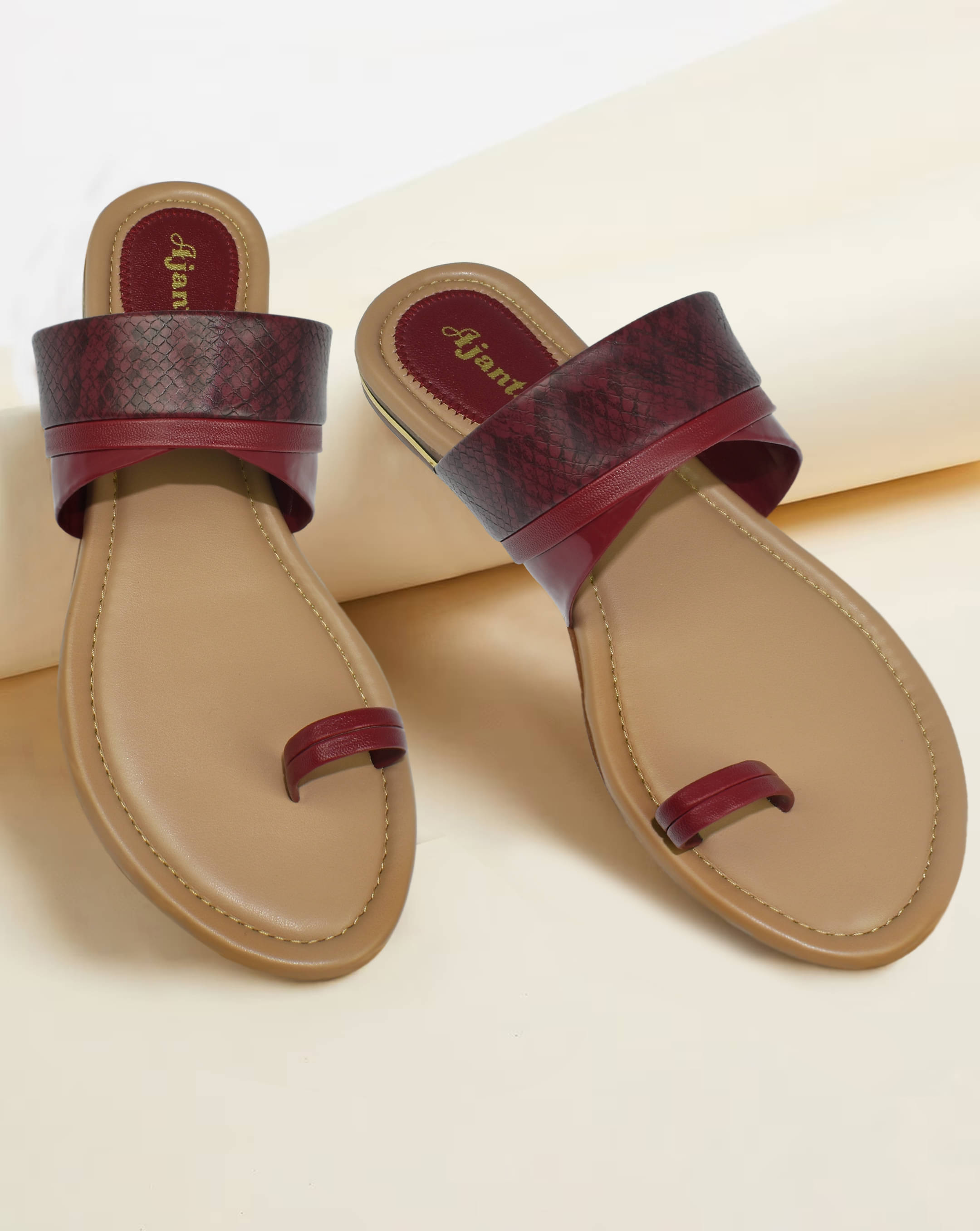 Ajanta Maroon Women's Flats Ajanta Maroon Women's Flats