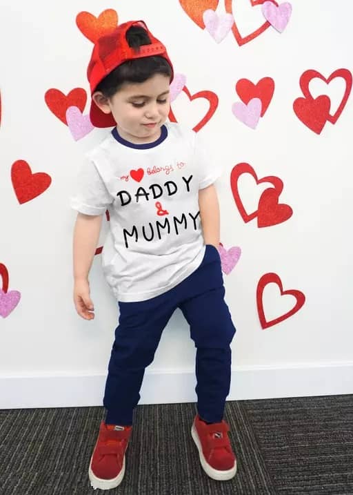 CUTEVIBE Pack of 1 Unisex for Baby Cotton Blend T-Shirt & Pyjama Set ( White & Blue )