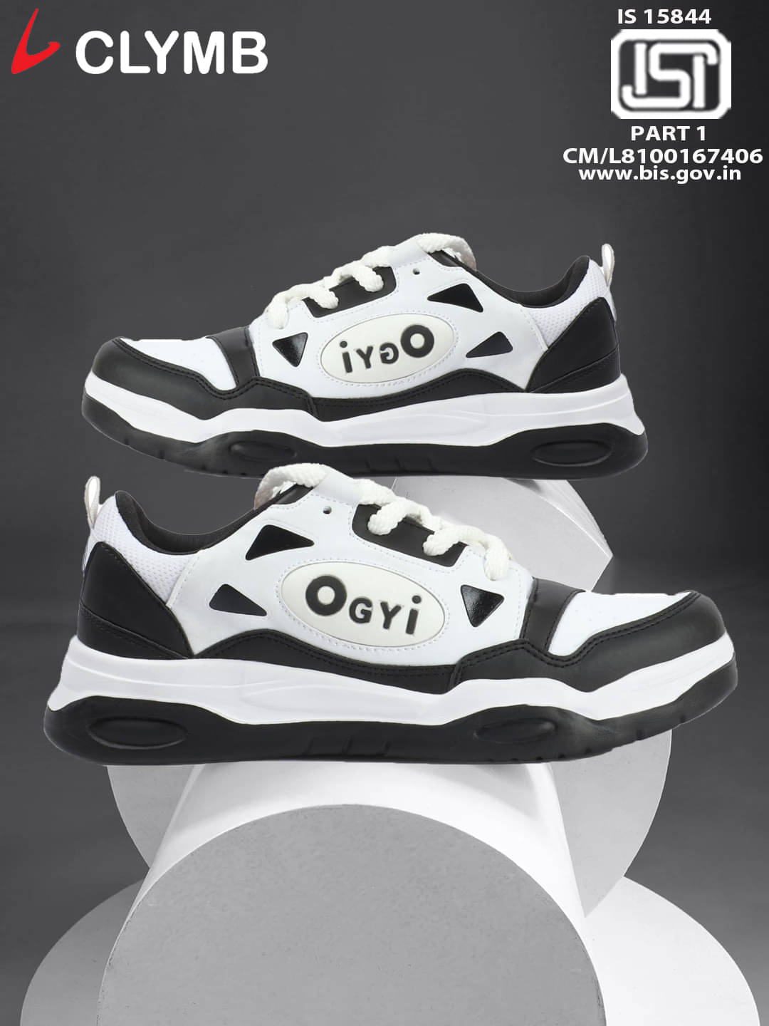     			Clymb Black Men's Sneakers