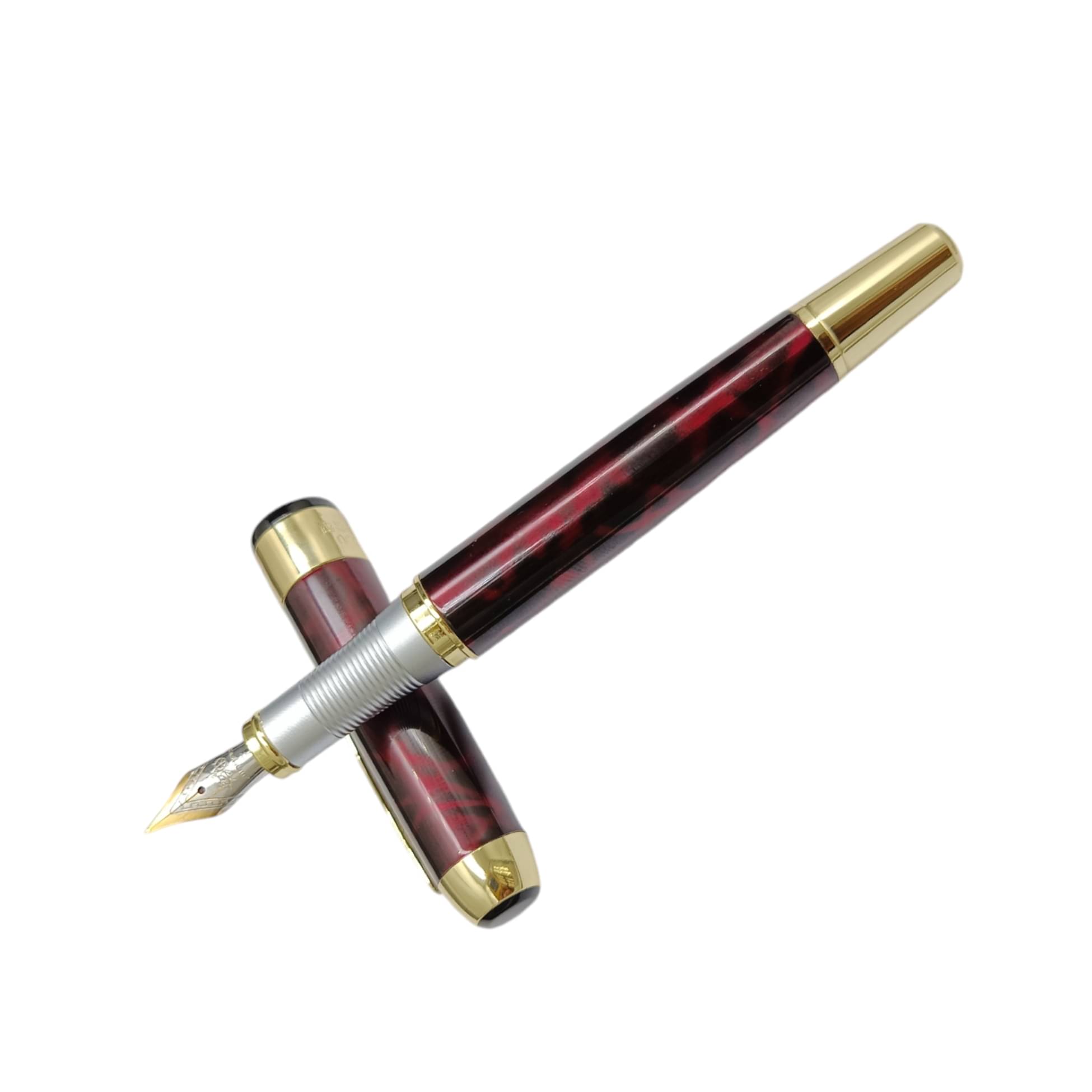 Dikawen Maroon Fine Line Fountain Pen ( Pack of 1 ) Dikawen Maroon Fine Line Fountain Pen ( Pack of 1 )