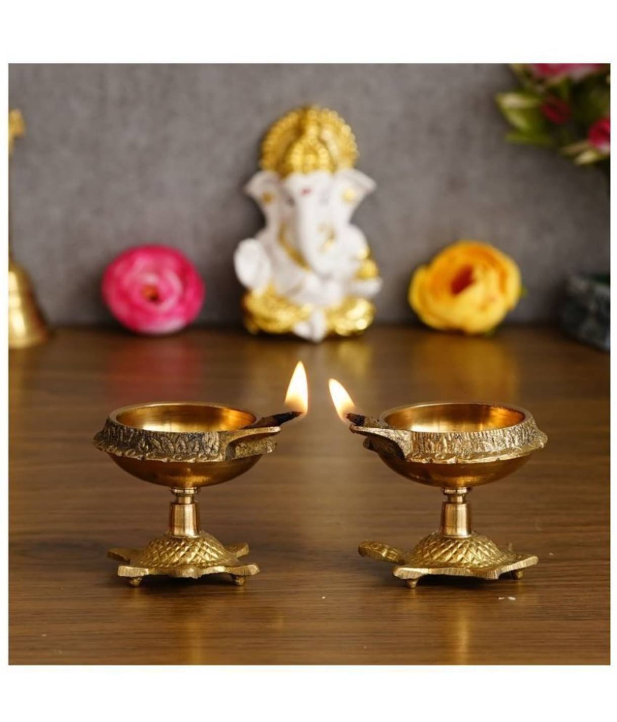     			DvR ClicK Kubar Diya With Tortoise Stand Diwali ( Pack of 2 )