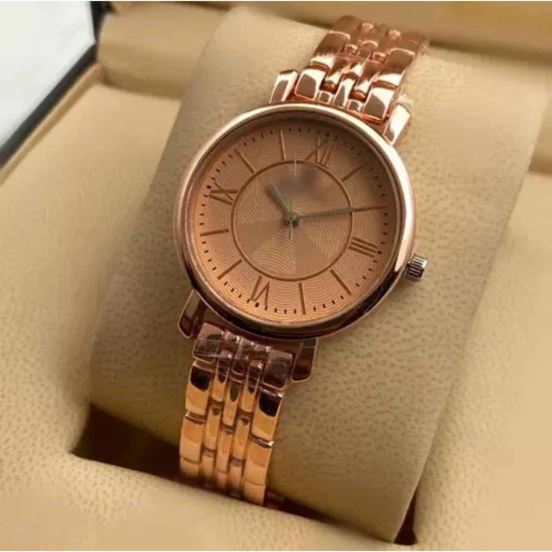 EEWHI Rose Gold Metal Analog Womens Watch
