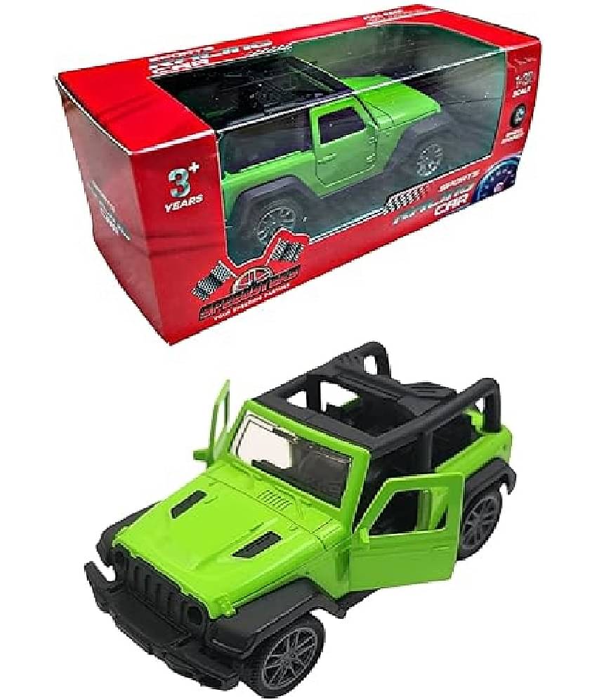 Kidsaholic Metal Thar Car Small Pull Back diecast Metal Toy with Open Doors for Kids (Free subscription of kids Educational worksheets)