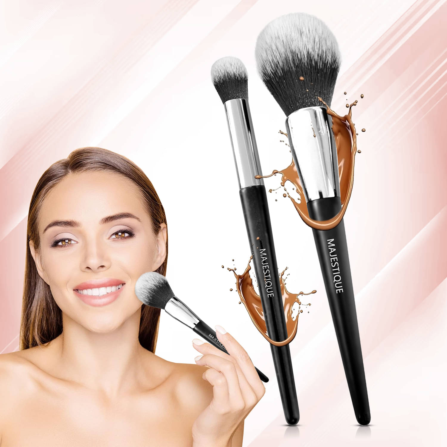 MAJESTIQUE Concealer Brush 2 Pcs 40 g MAJESTIQUE Concealer Brush 2 Pcs 40 g