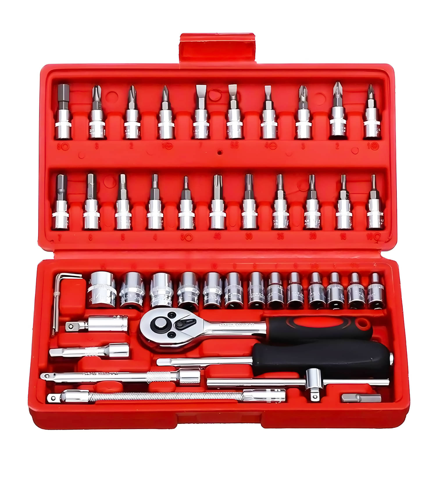 Multipurpose Toolkit Wrench Socket 46 Pcs Screwdriver Set Multipurpose Toolkit Wrench Socket 46 Pcs Screwdriver Set