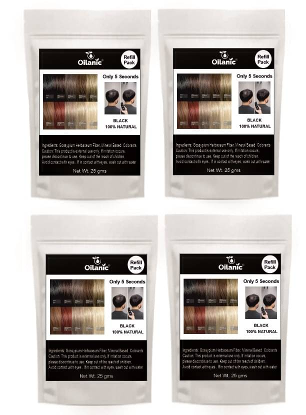     			Oilanic Hair Building Fiber Hair Building Fiber 25 gm Pack of 4