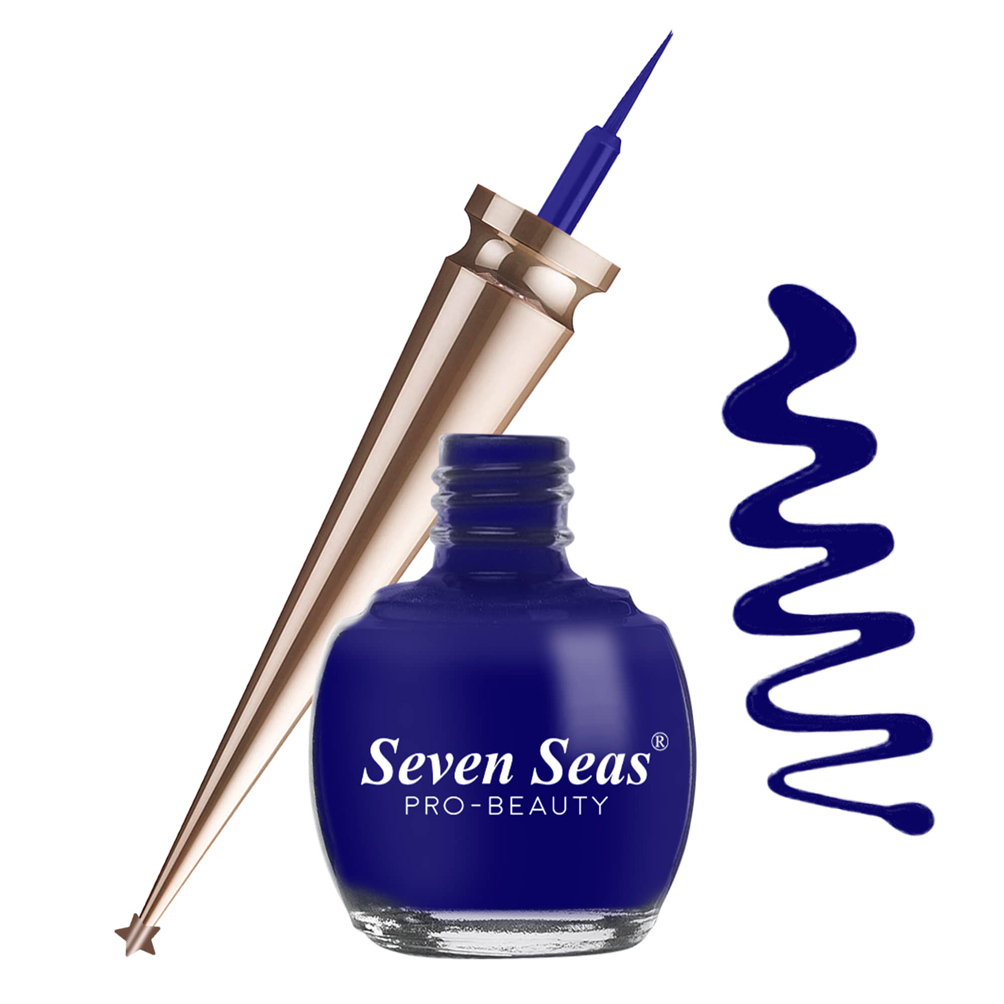 Seven Seas Water Proof | Smudge Proof | Long Lasting Liquid Color Eyeliner(Dark Blue,5ML) - Makeup - Eyes | Buy online on ZillyBuy