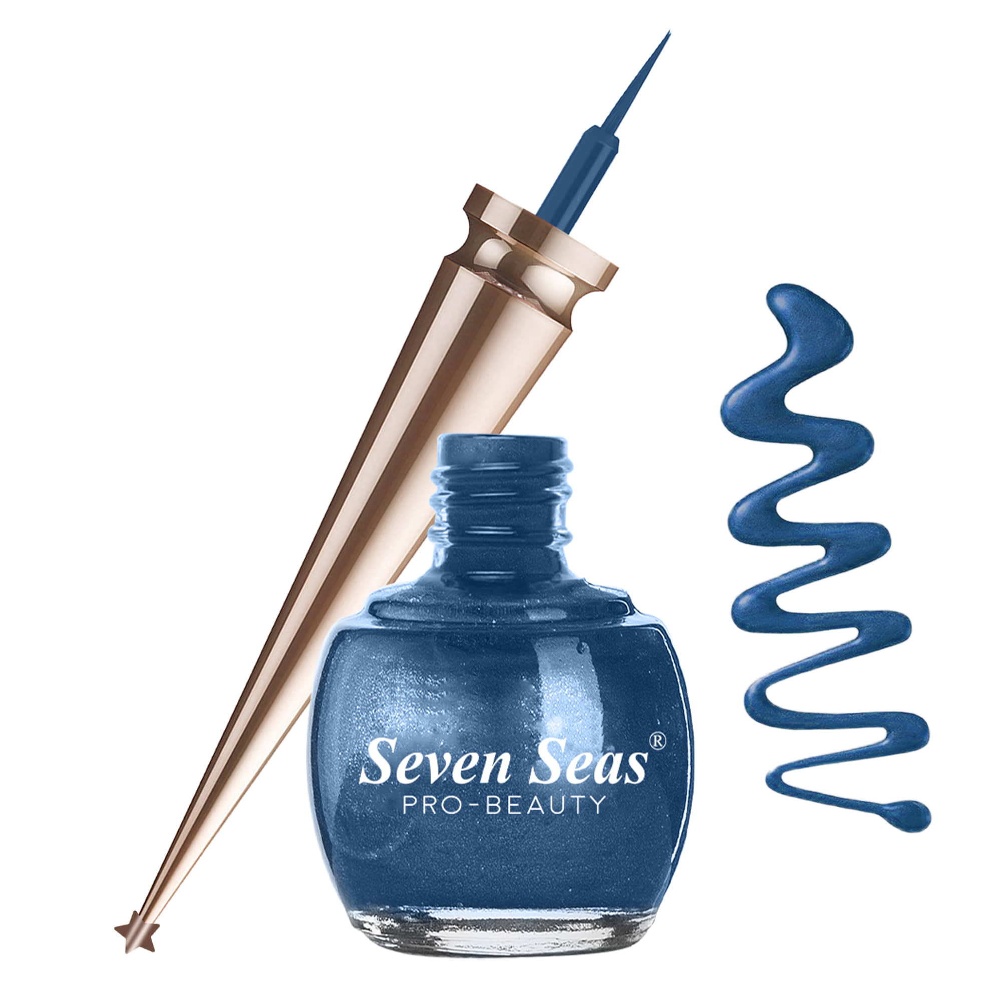 Seven Seas Water Proof | Smudge Proof | Long Lasting Liquid Color Eyeliner(Silver,5ML) - Makeup - Eyes | Buy online on ZillyBuy