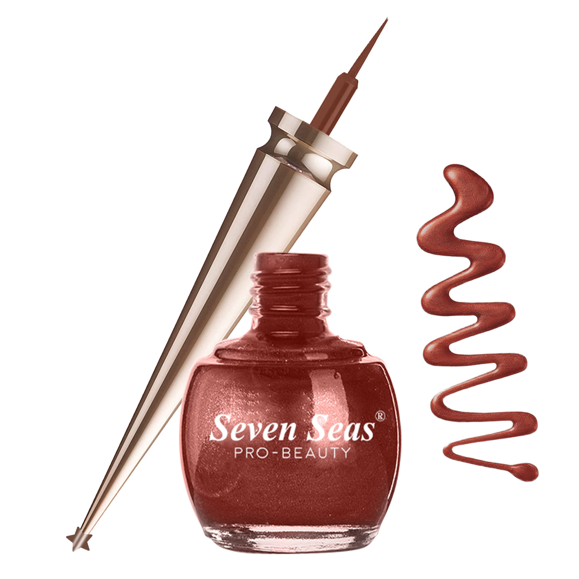 Seven Seas Water Proof | Smudge Proof | Long Lasting Liquid Color Eyeliner(Dark Blue,5ML) - Makeup - Eyes | Buy online on ZillyBuy