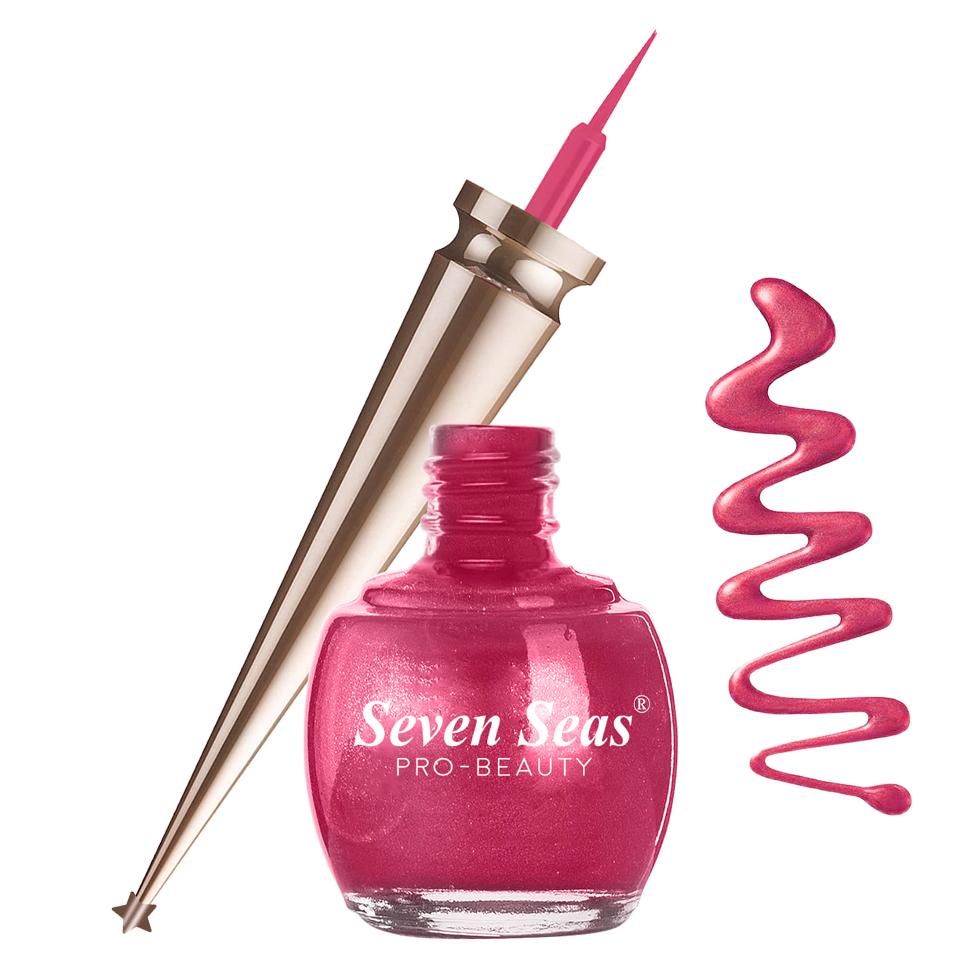 Seven Seas Water Proof | Smudge Proof | Long Lasting Liquid Color Eyeliner(Dark Blue,5ML) - Makeup - Eyes | Buy online on ZillyBuy
