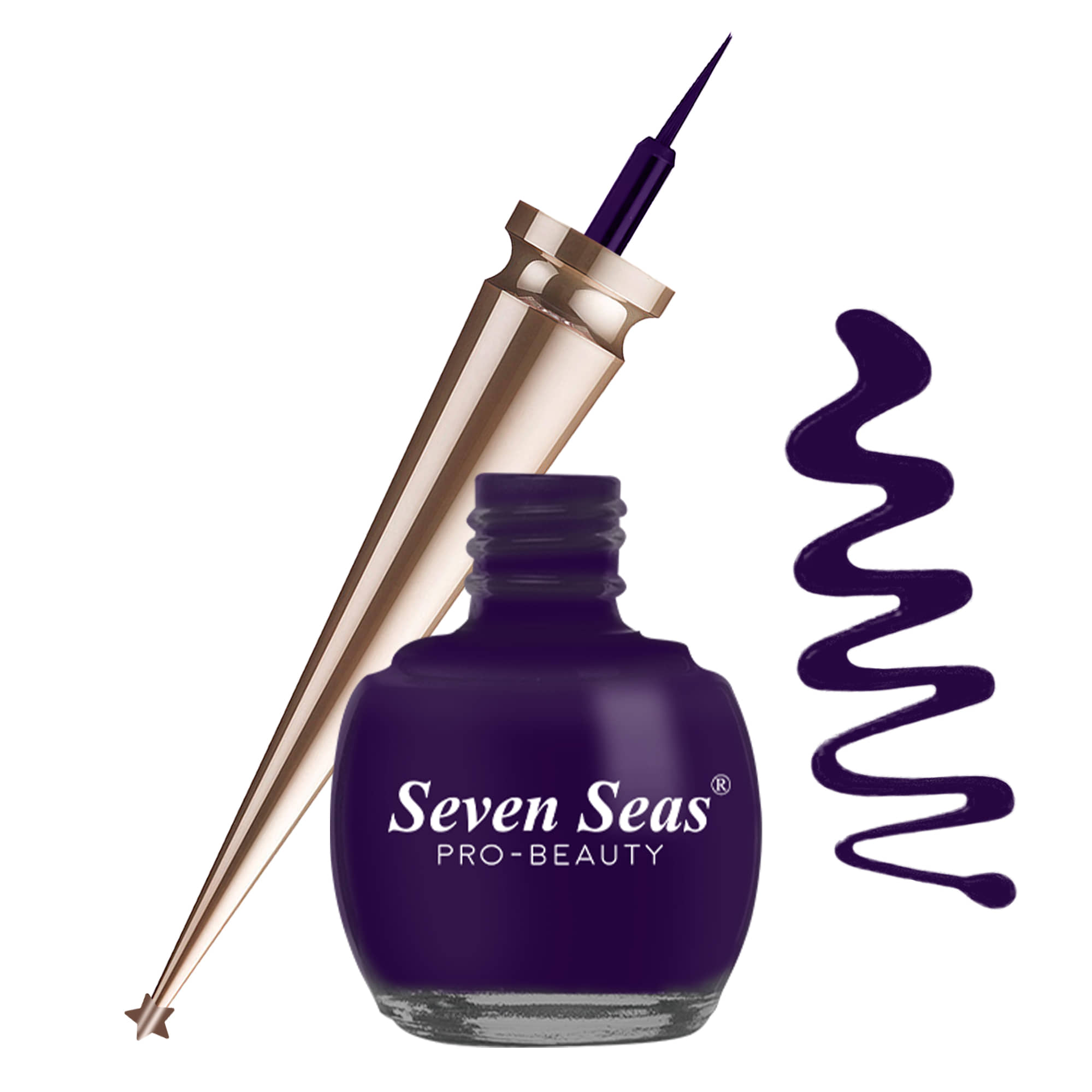 Seven Seas Water Proof | Smudge Proof | Long Lasting Liquid Color Eyeliner(Silver,5ML) - Makeup - Eyes | Buy online on ZillyBuy