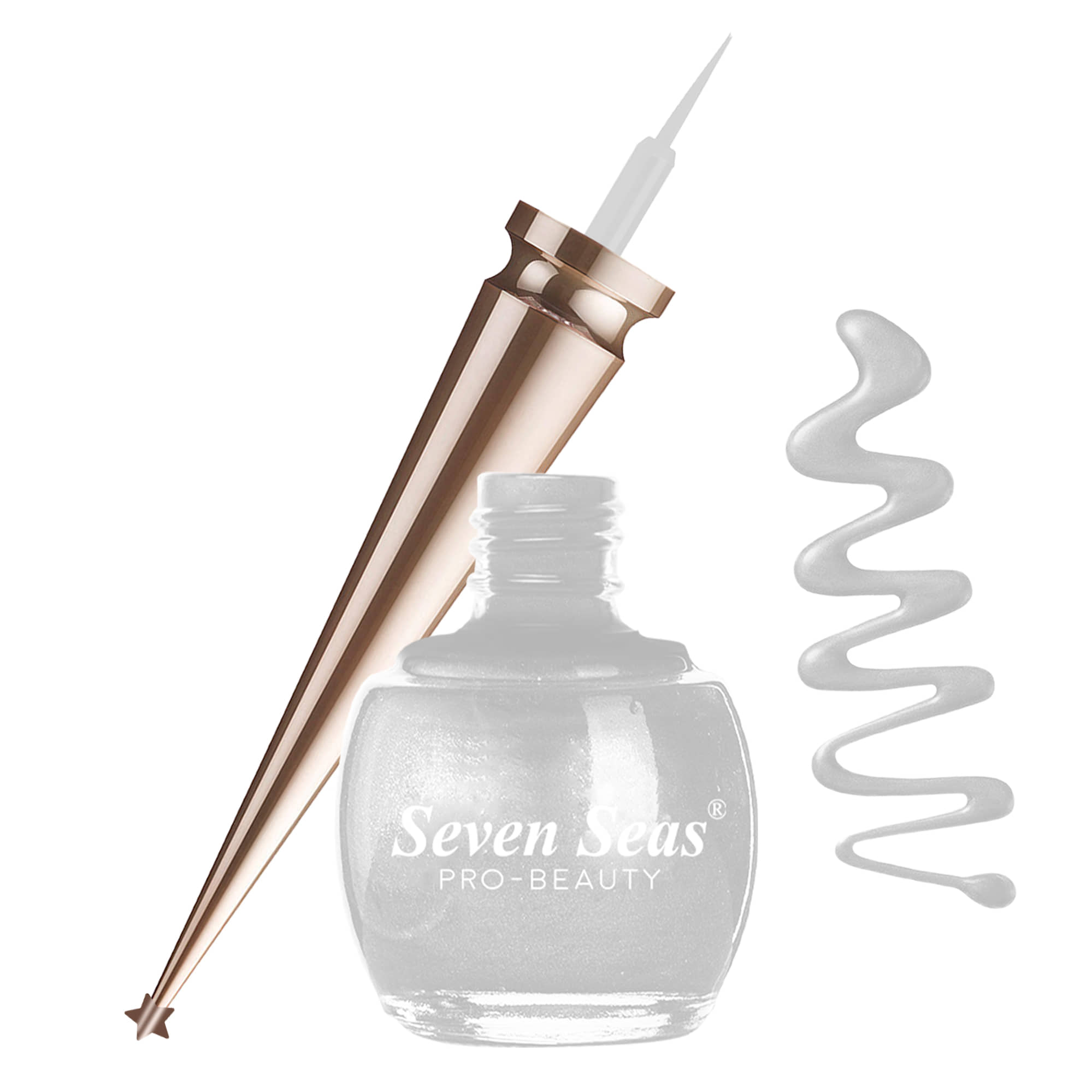 Seven Seas Water Proof | Smudge Proof | Long Lasting Liquid Color Eyeliner(Silver,5ML) - Makeup - Eyes | Buy online on ZillyBuy