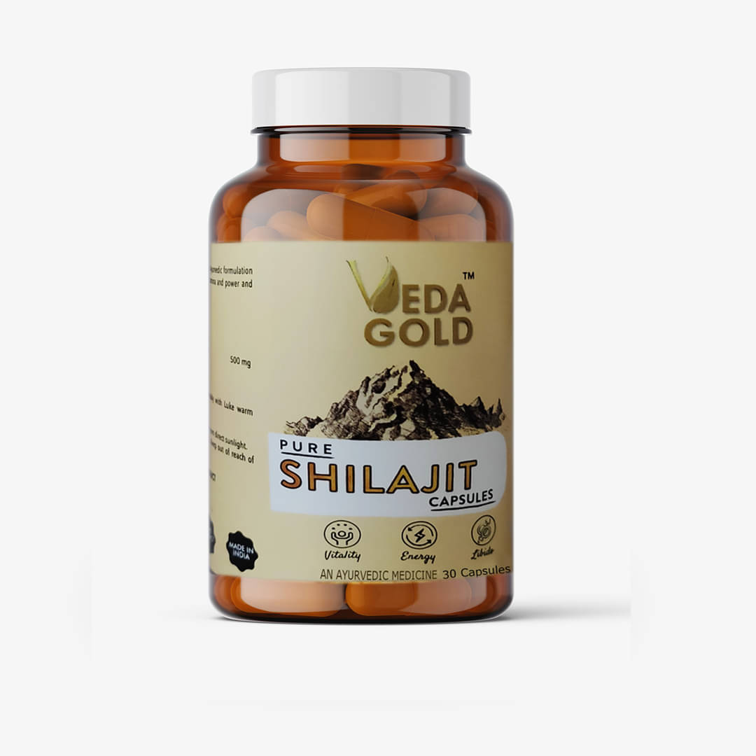     			Shilajit Capsules With Safed Musli, Ashwagandha & , 30 Capsules/ Stamina & Strength Capsules/ POWER BOOSTER SHILAJIT I SHILAJEET GOLD Capsule