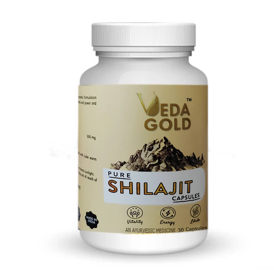     			Shilajit Gold | Premium Vitality Enriched with Pure Shilajit | Ayurvedic Supplement for Men 30 CAPSULES