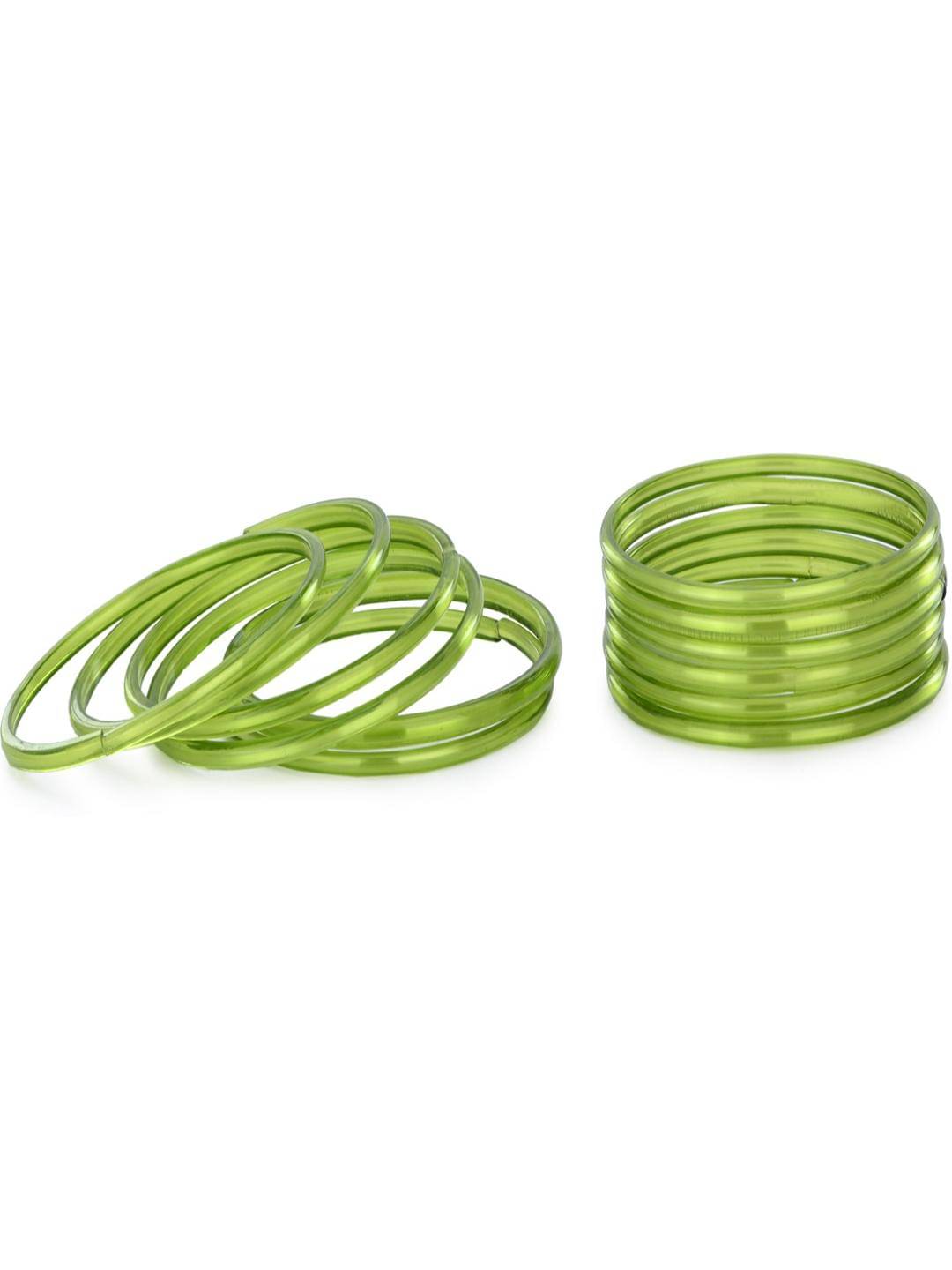 Somil Green Bangle ( Pack of 12 )     			Somil Green Bangle ( Pack of 12 )