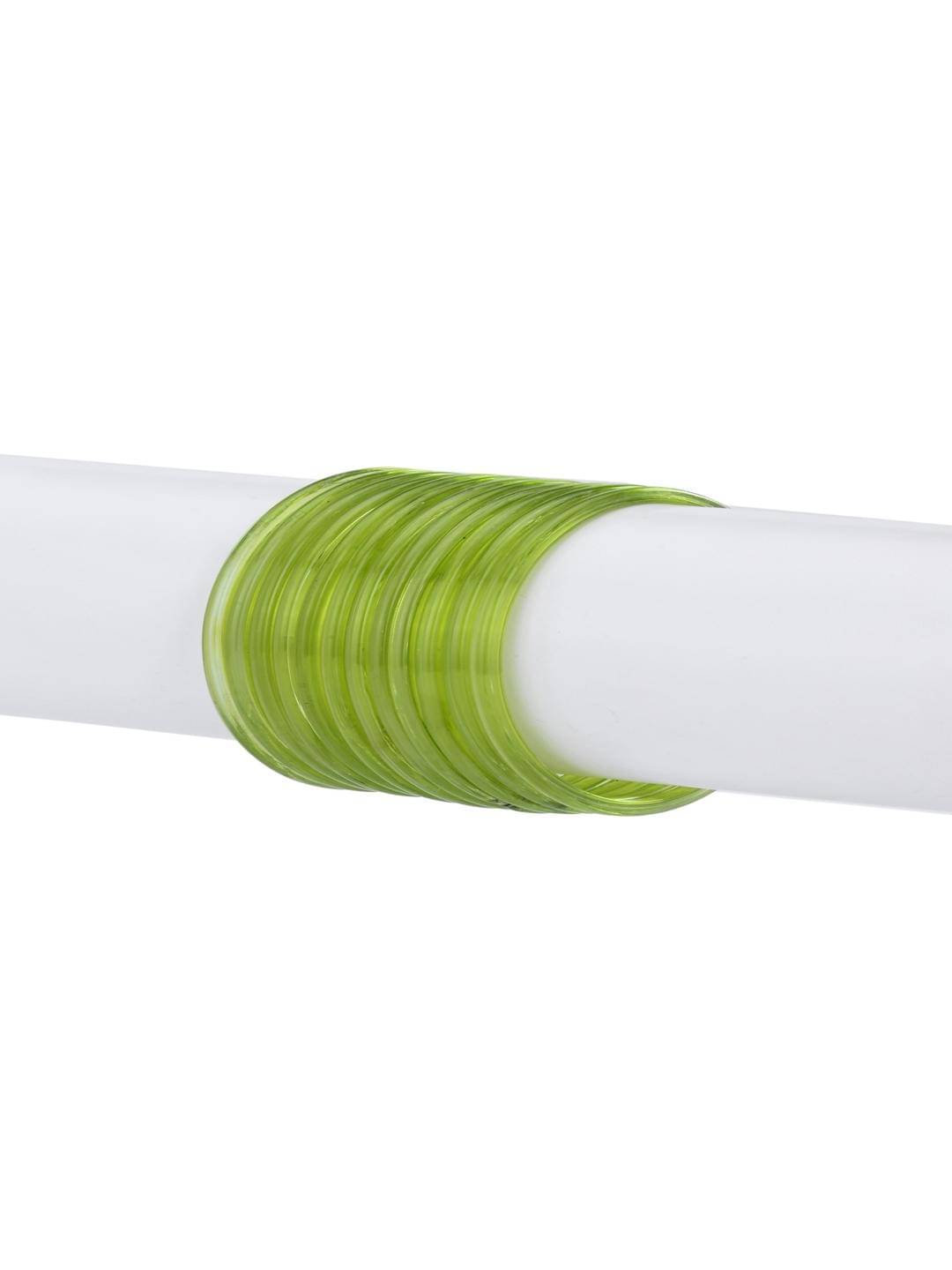 Somil Green Bangle ( Pack of 12 )     			Somil Green Bangle ( Pack of 12 )