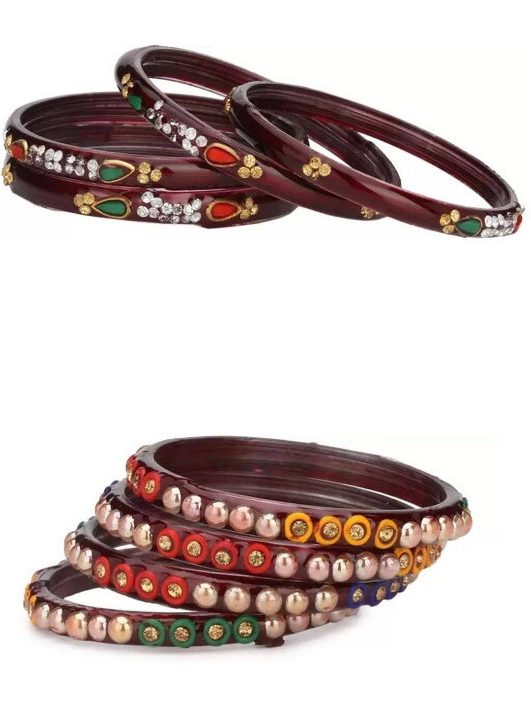 Somil Multicolor Bangle ( Pack of 8 ) Somil Multicolor Bangle ( Pack of 8 )