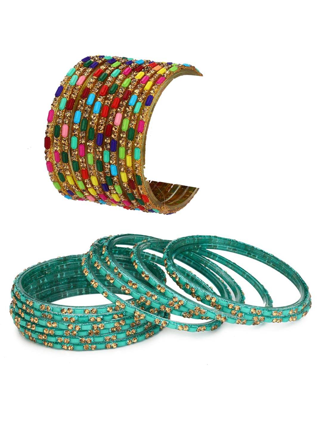 Somil Multicolor Bangle Set ( Pack of 24 ) Somil Multicolor Bangle Set ( Pack of 24 )