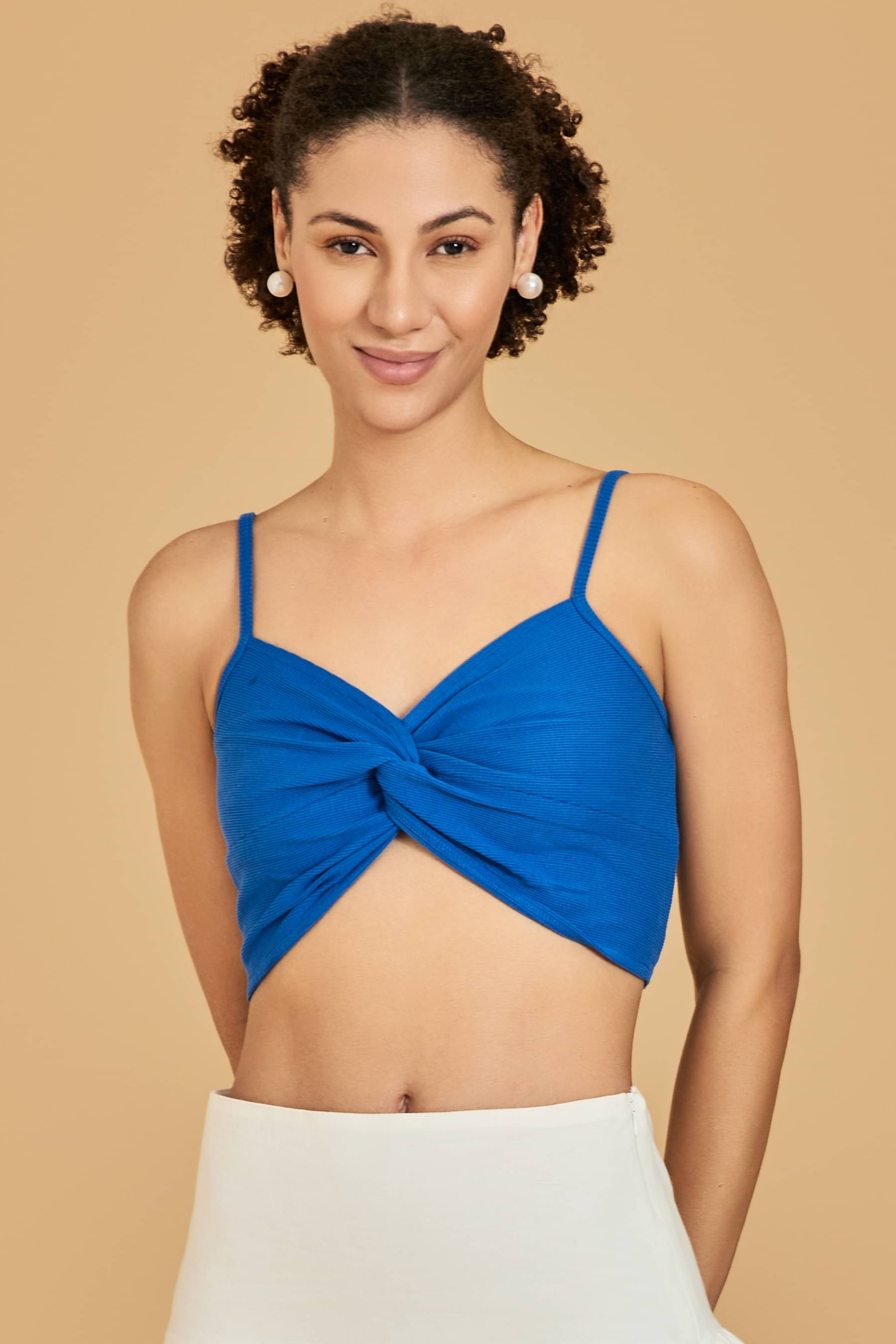     			Urban Sundari Women's Cotton Brallete ( Blue )