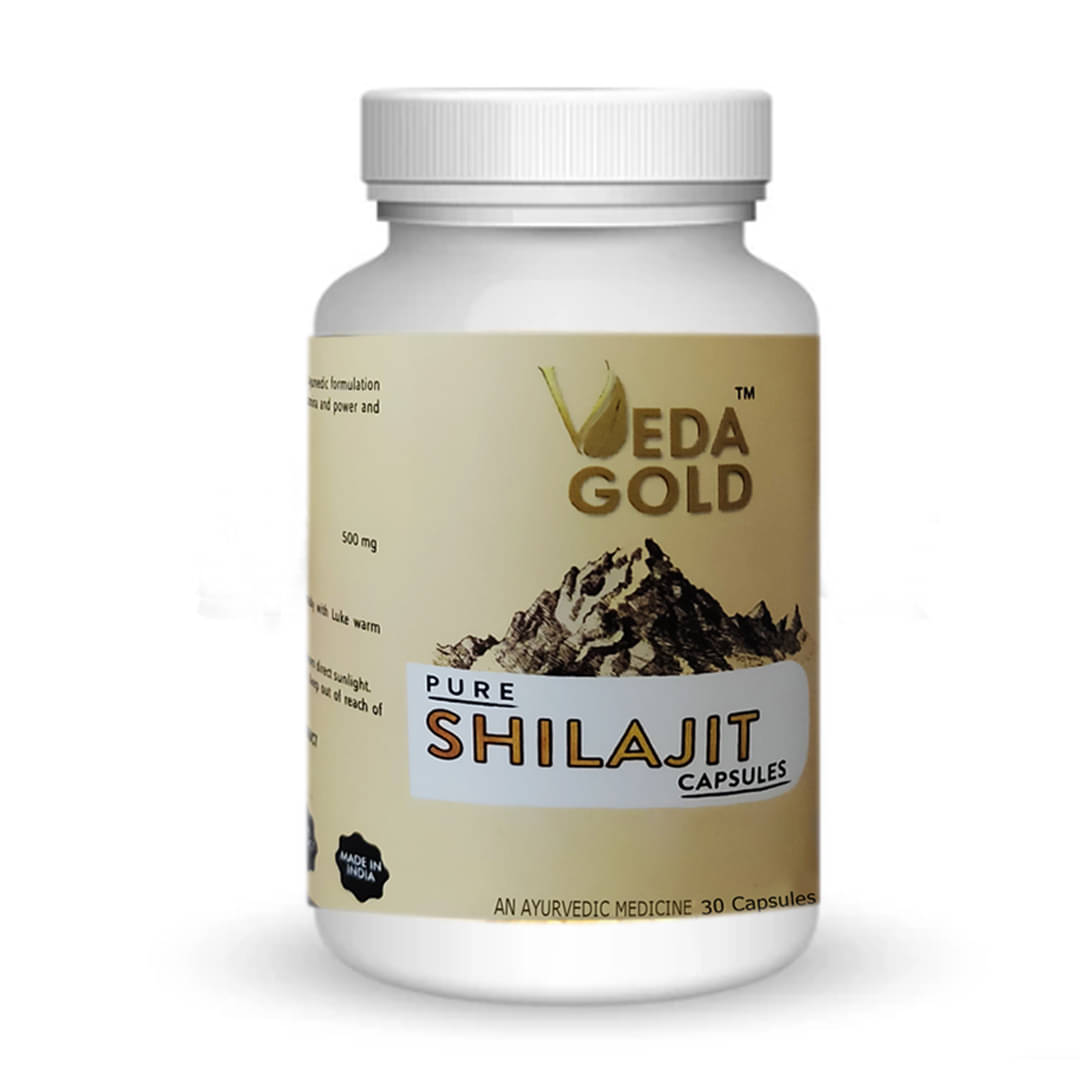     			Veda Gold Shilajit Capsules – Premium Himalayan Shilajit Extract for Enhanced Vitality and Wellness