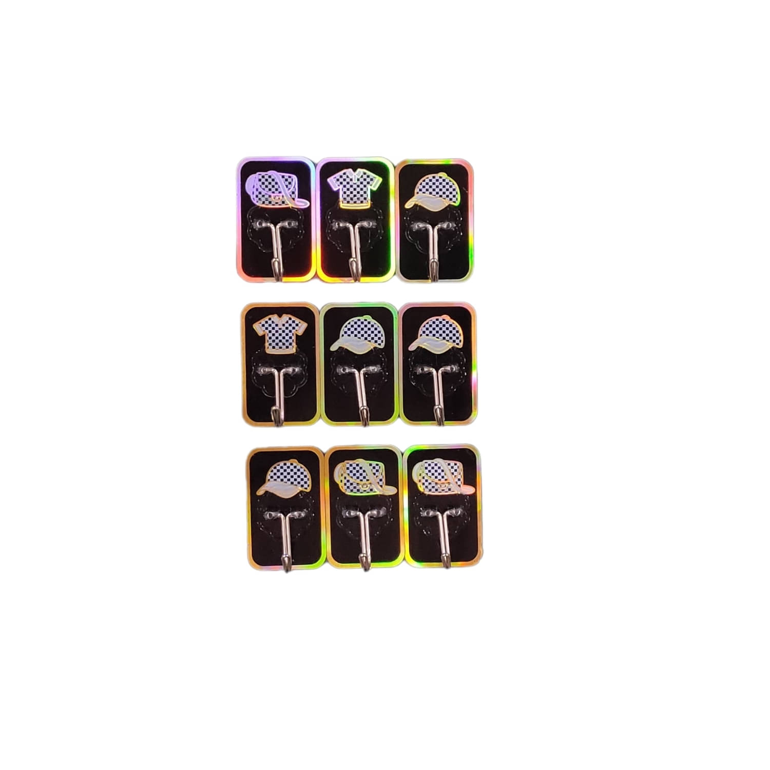     			mahek accessories Set of 9 Plastic Hooks