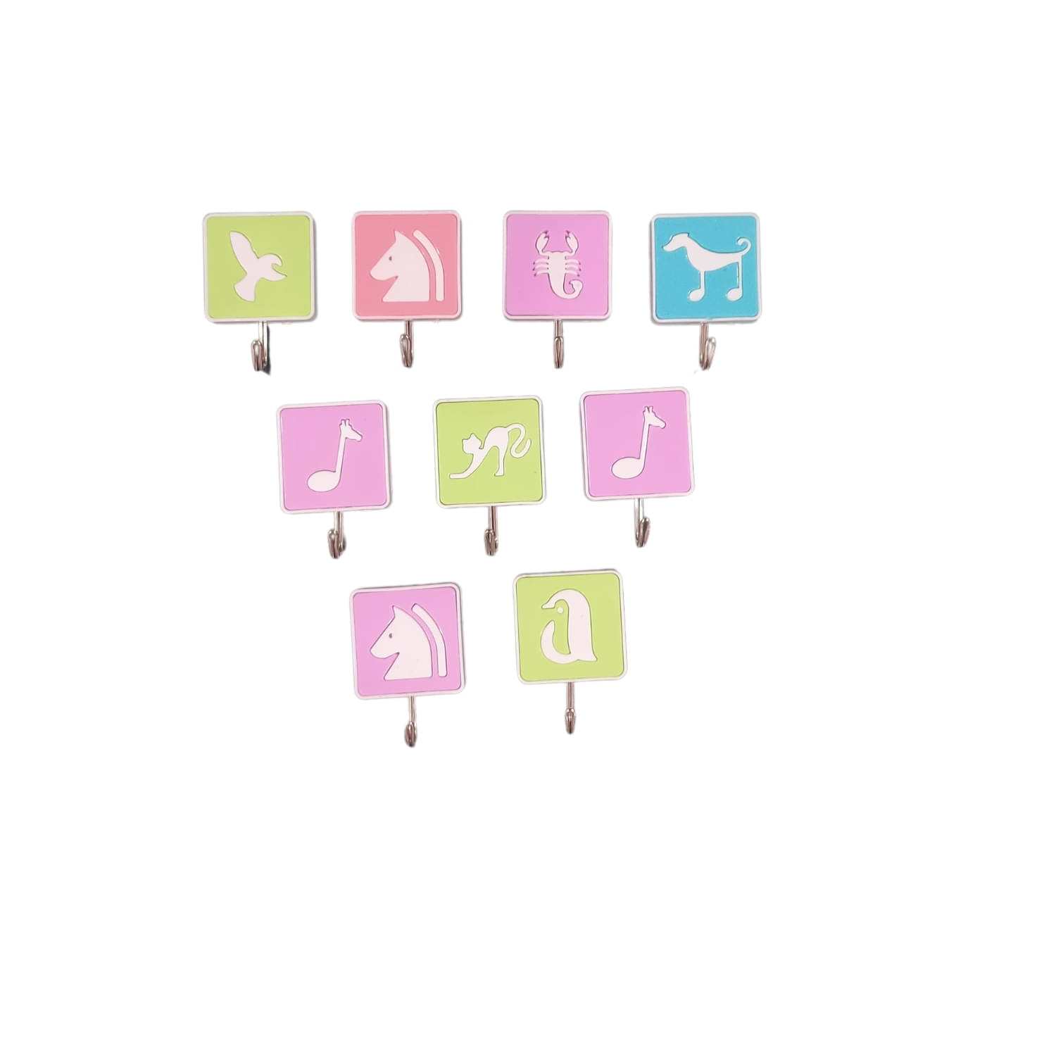     			mahek accessories Set of 9 Plastic Hooks
