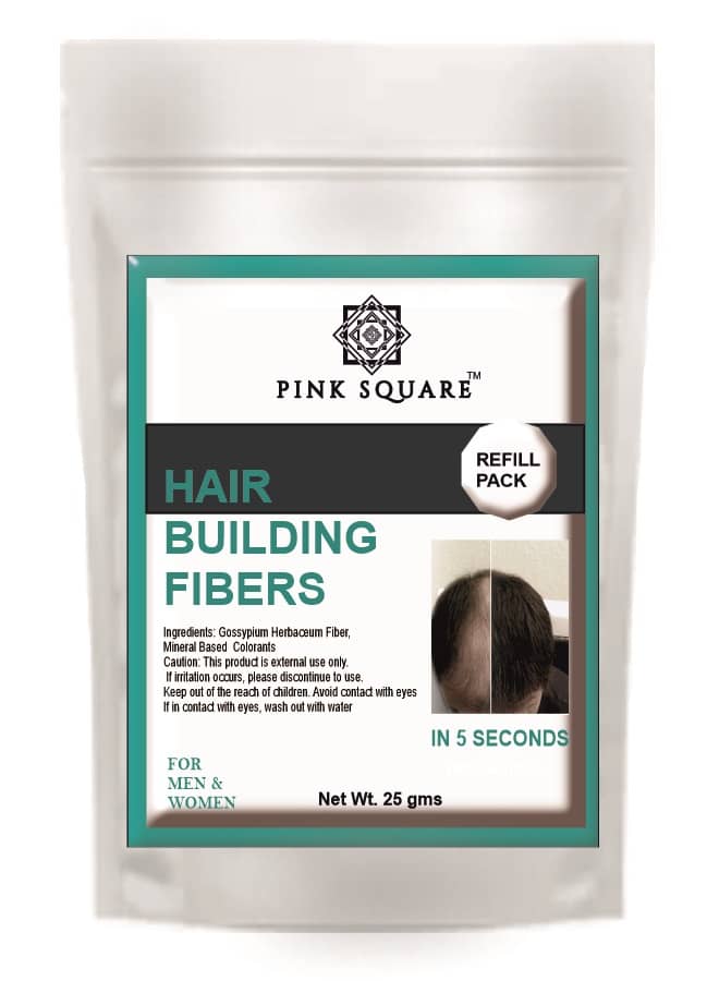 pink square Hair Building Fiber Hair Building Fiber 25 gm