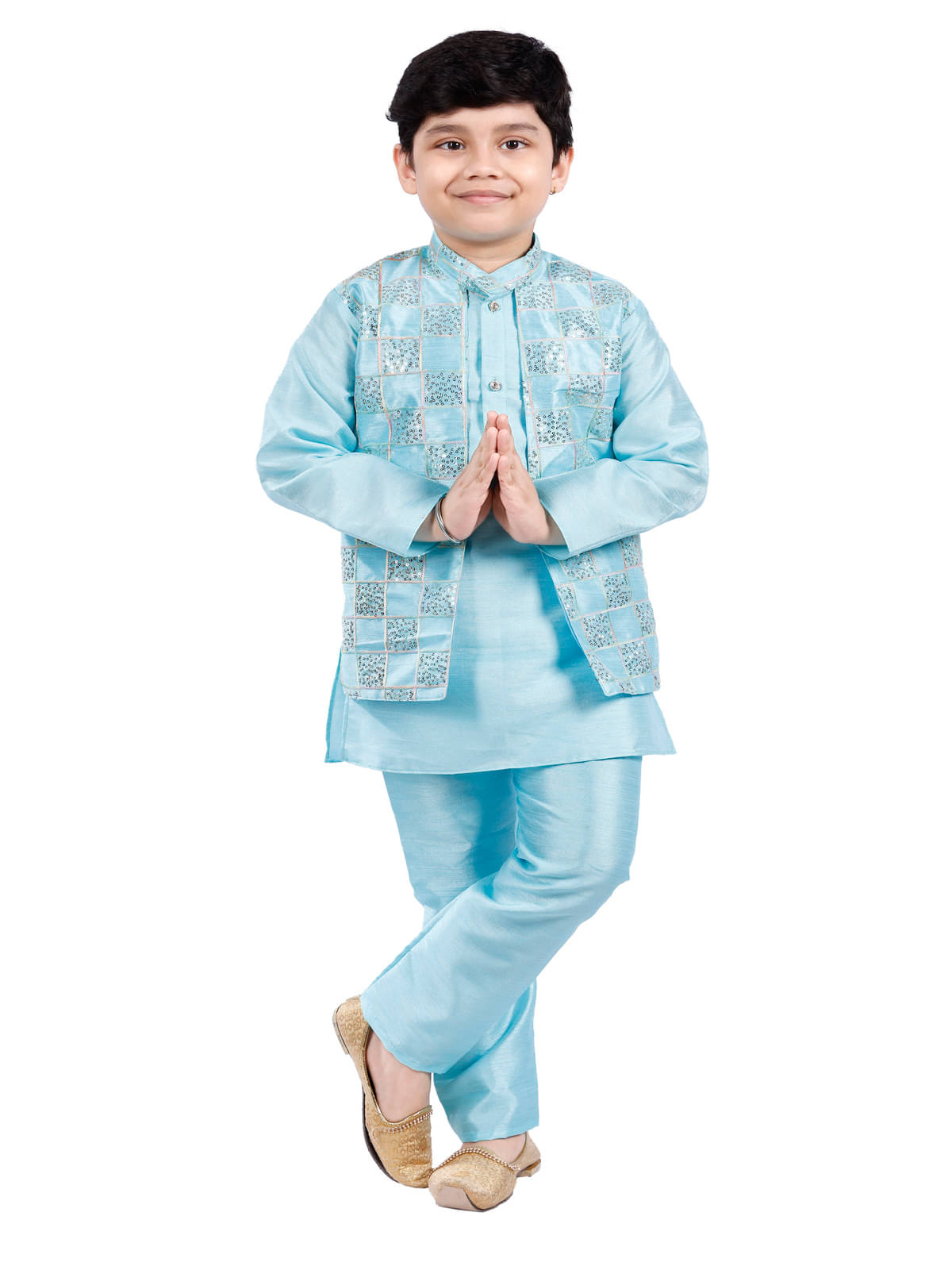 s muktar garments Teal Rayon Boys ( Pack of 1 ) s muktar garments Teal Rayon Boys ( Pack of 1 )