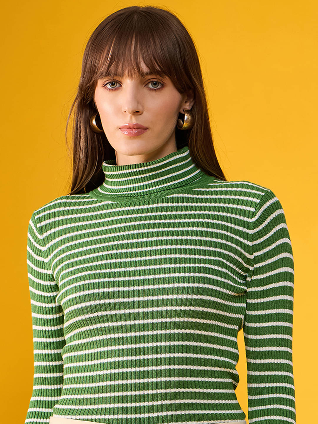 98 Degree North Cotton High Neck Women's Pullovers - Green (Pack of 1) 98 Degree North Cotton High Neck Women's Pullovers - Green (Pack of 1)