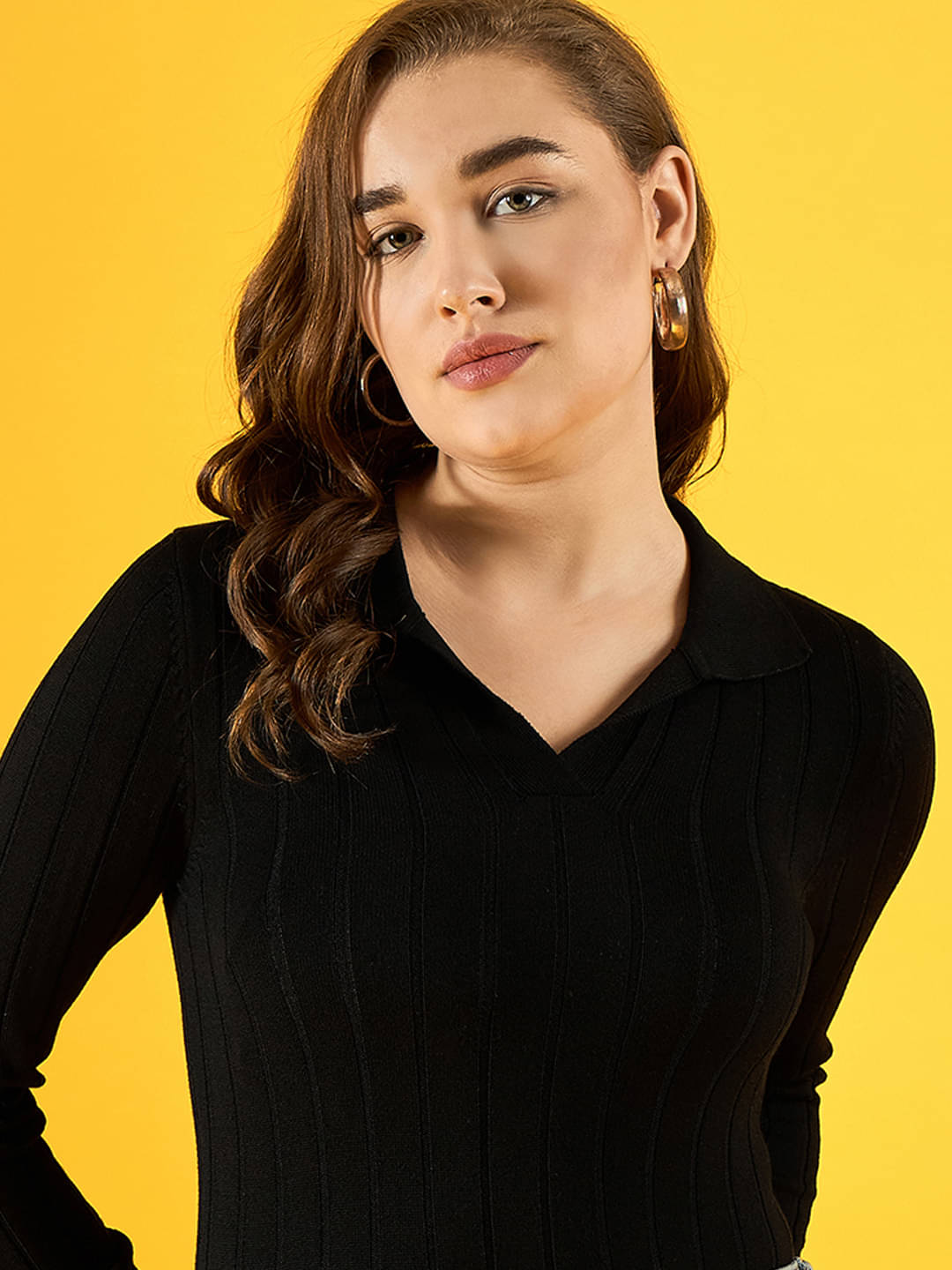     			98 Degree North Cotton Regular Collar Women's Pullovers - Black (Pack of 1)