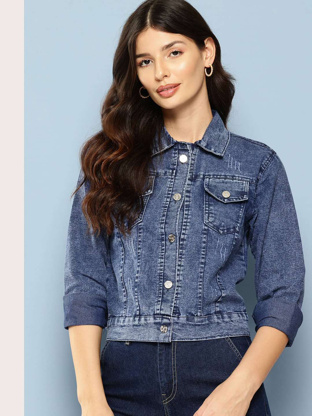 Aarika - Denim Navy Jackets Pack of 1 - Jackets & Coats | Buy online on ZillyBuy