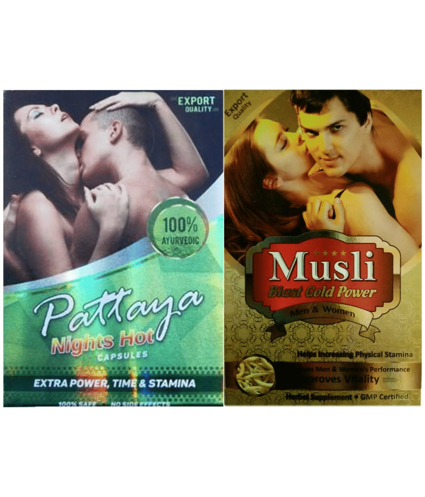Combo of Dr. Chopra Original Pattaya Nights Hot 10 Capsules & Dr Chopra Musli Blast Gold Power 10 Capsule Combo of Dr. Chopra Original Pattaya Nights Hot 10 Capsules & Dr Chopra Musli Blast Gold Power 10 Capsule