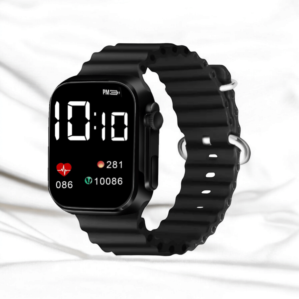     			Cosmic Black Silicon Digital Womens Watch