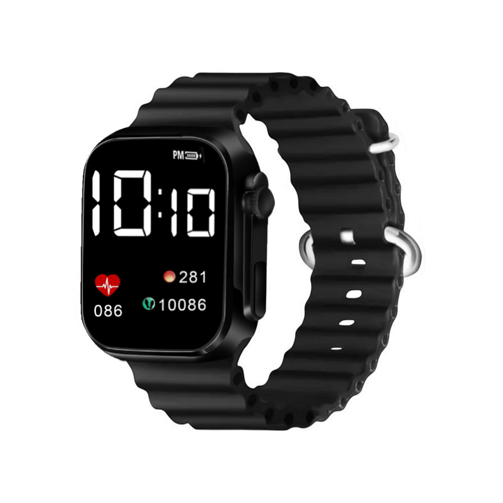 DECLASSE Black PU Digital Men's Watch
