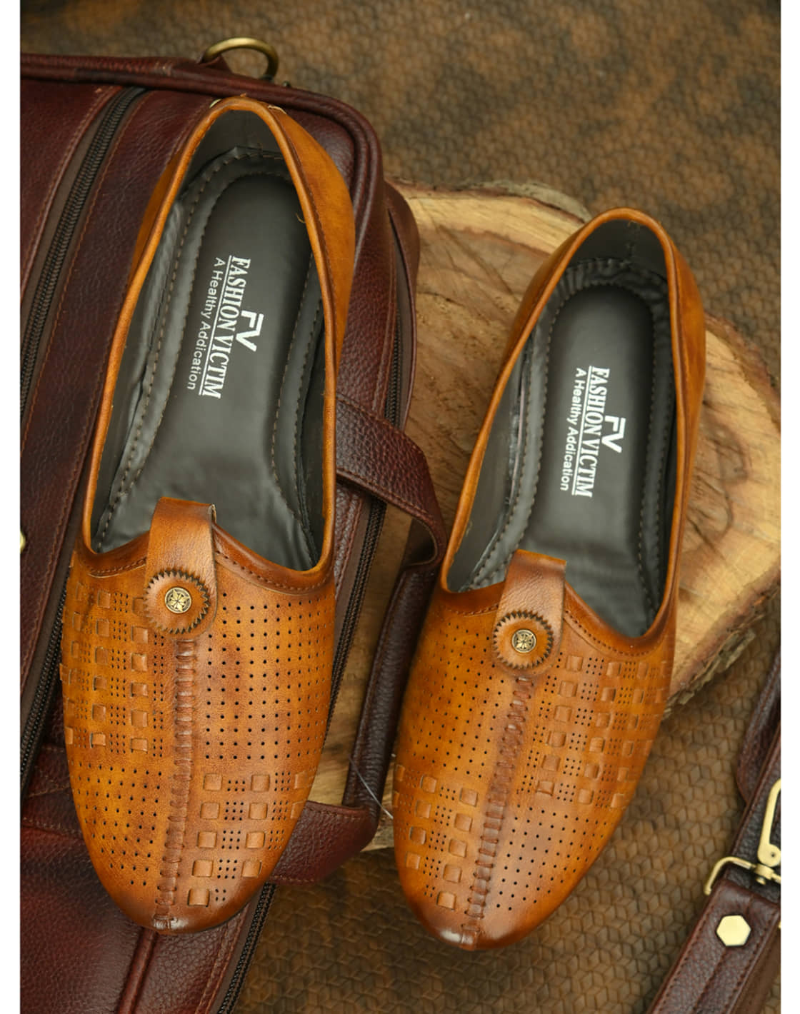 Fashion Victim Brown Men's Jutti - Ethnic Shoes | Buy online on ZillyBuy