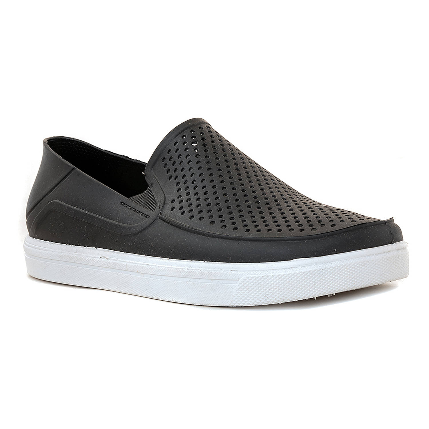     			KHADIM Black Men's Slip-on Shoes