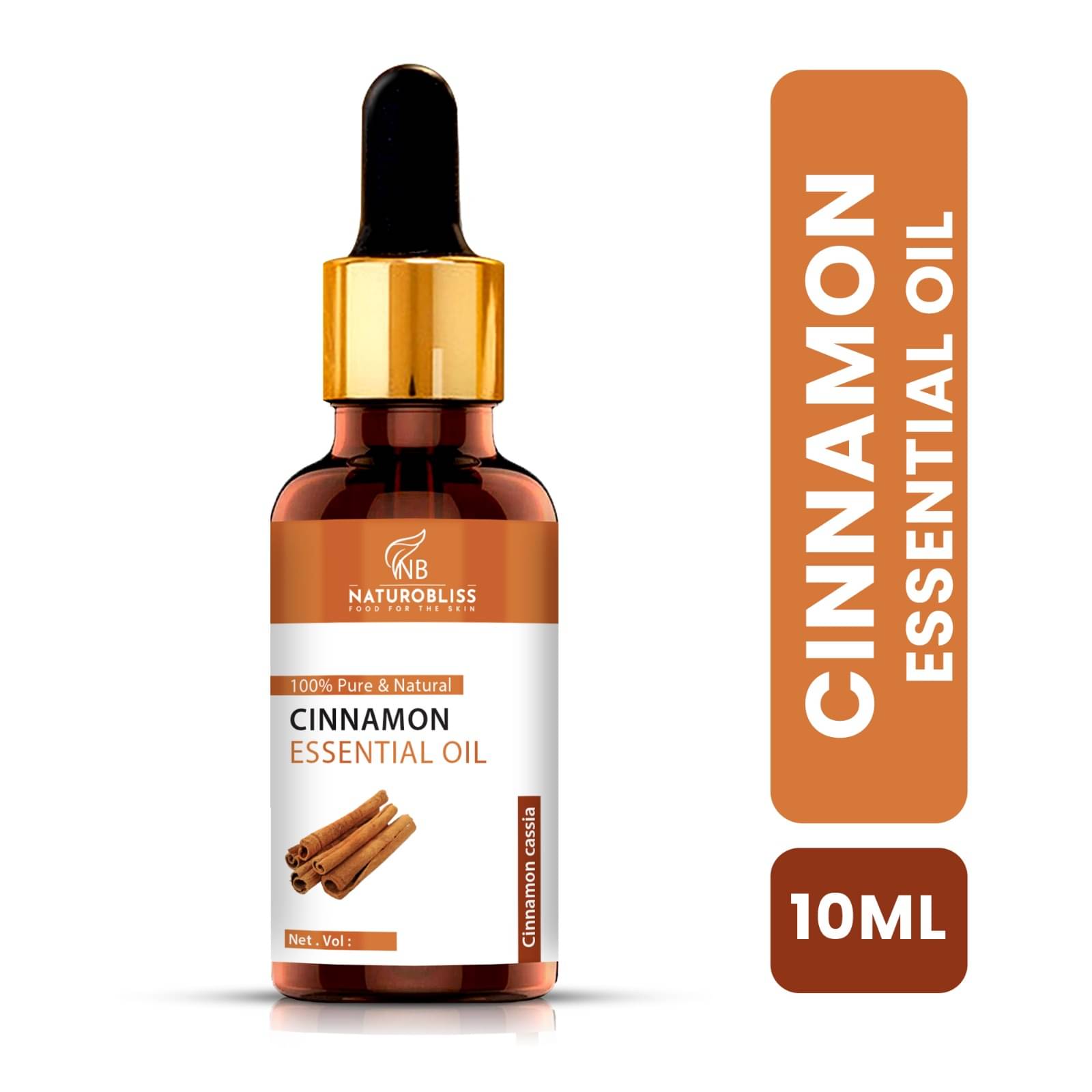 NaturoBliss Cinnamon Essential Oil With Dropper 10 mL ( Pack of 1 ) NaturoBliss Cinnamon Essential Oil With Dropper 10 mL ( Pack of 1 )