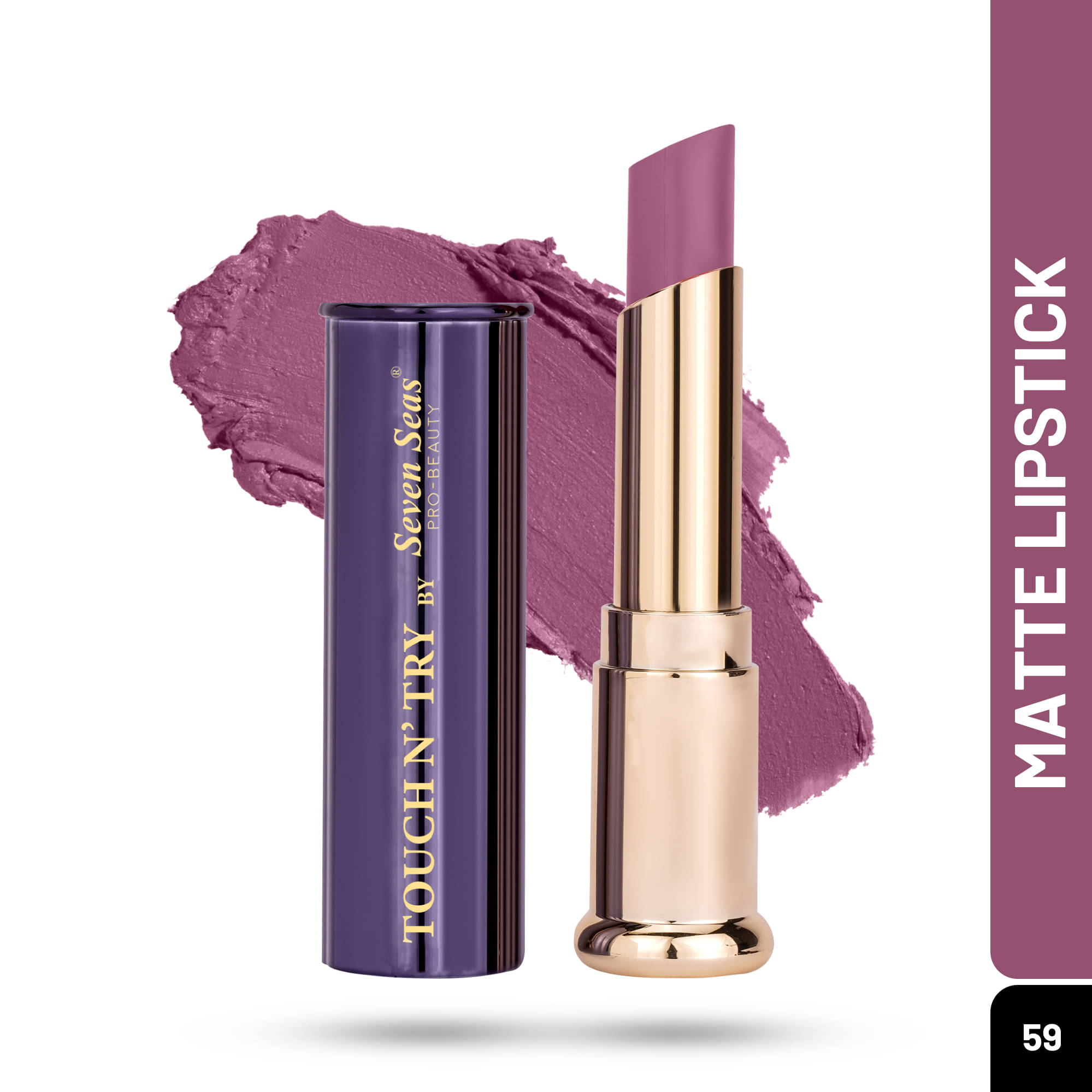     			Seven Seas TOUCH N' TRY Lipmatte Lipstick (Turkish Rose,3.8g)