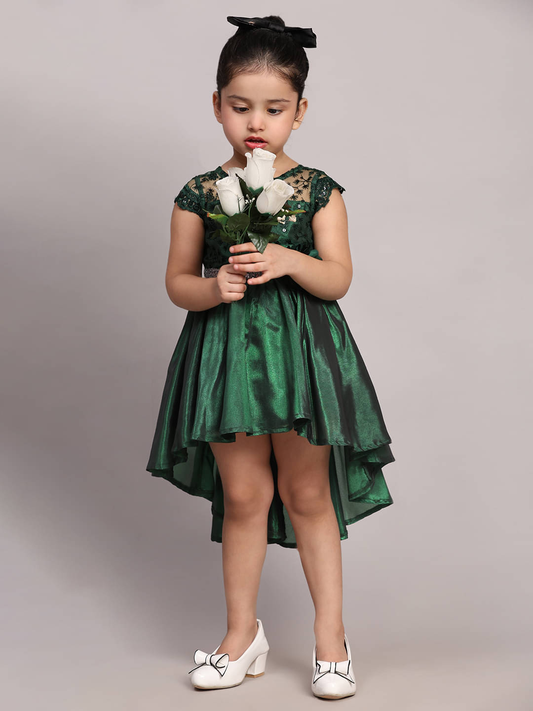 Toy Balloon Kids Net Fit And Flare Dress For Girls ( Pack of 1 , Green ) Toy Balloon Kids Net Fit And Flare Dress For Girls ( Pack of 1 , Green )